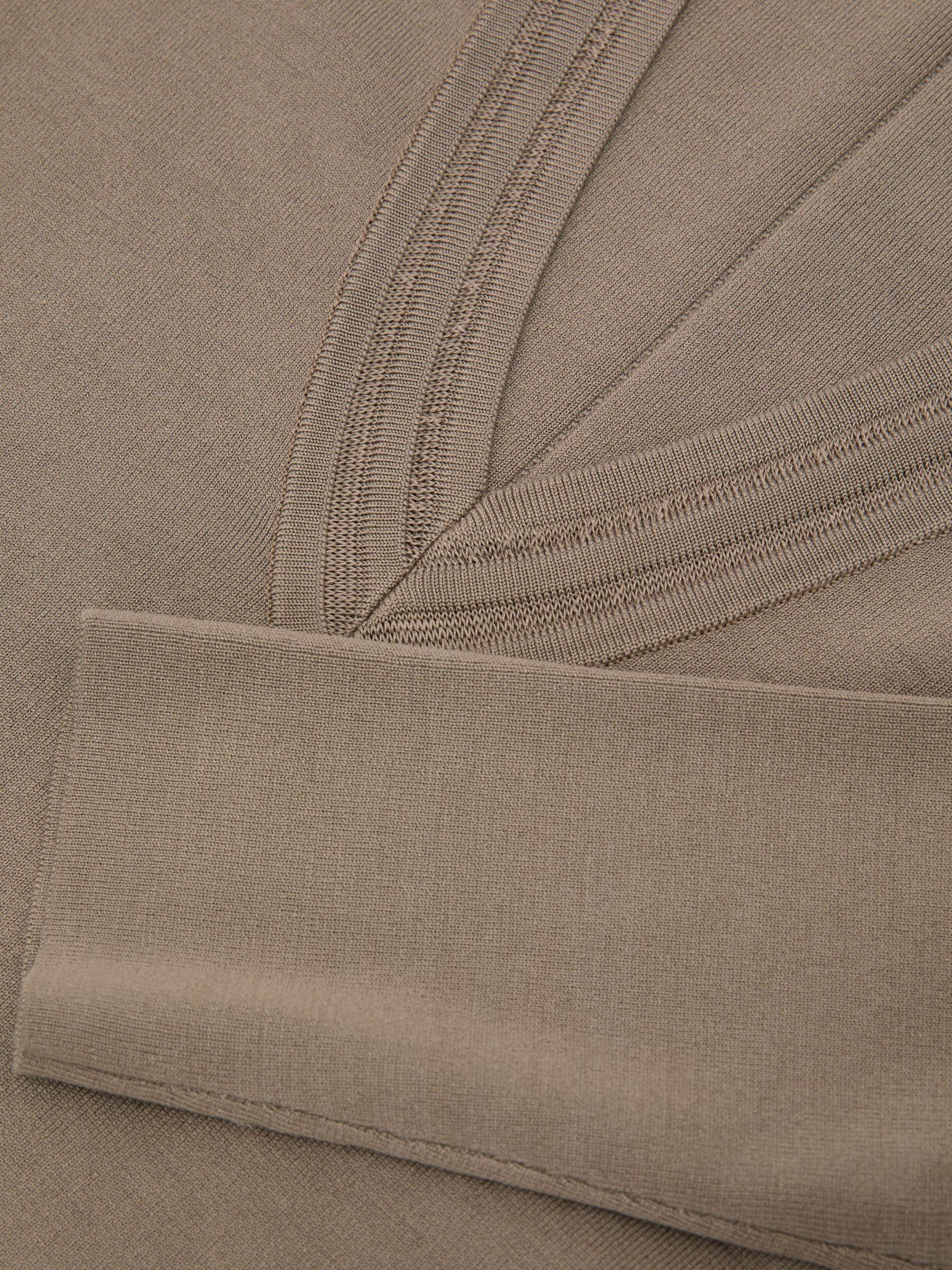Atelier Silk-Blend Knit V-Neck Jumper in Taupe - Image 8 of 8