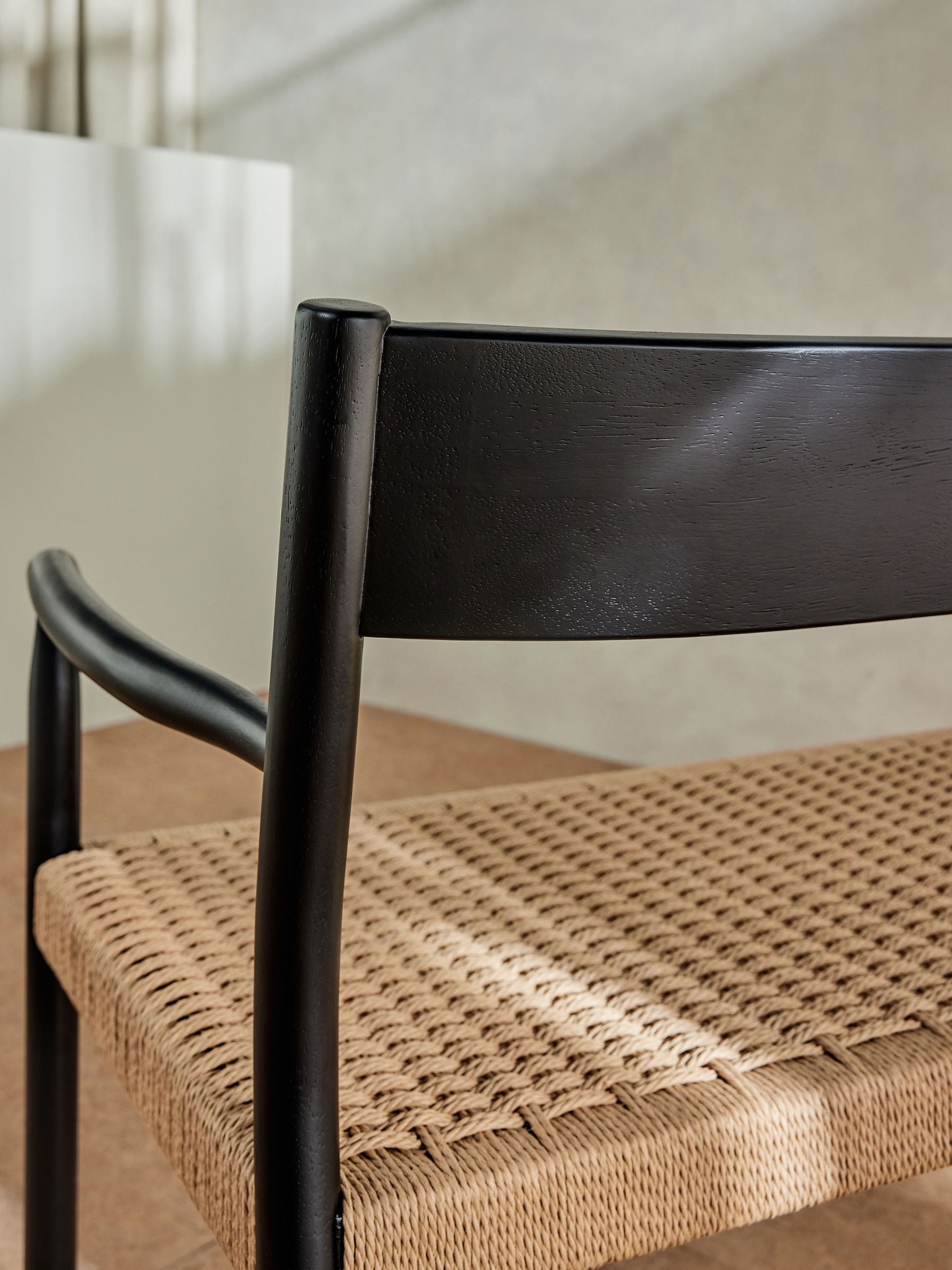 Rhye Dining Bench in Black - Image 3 of 3