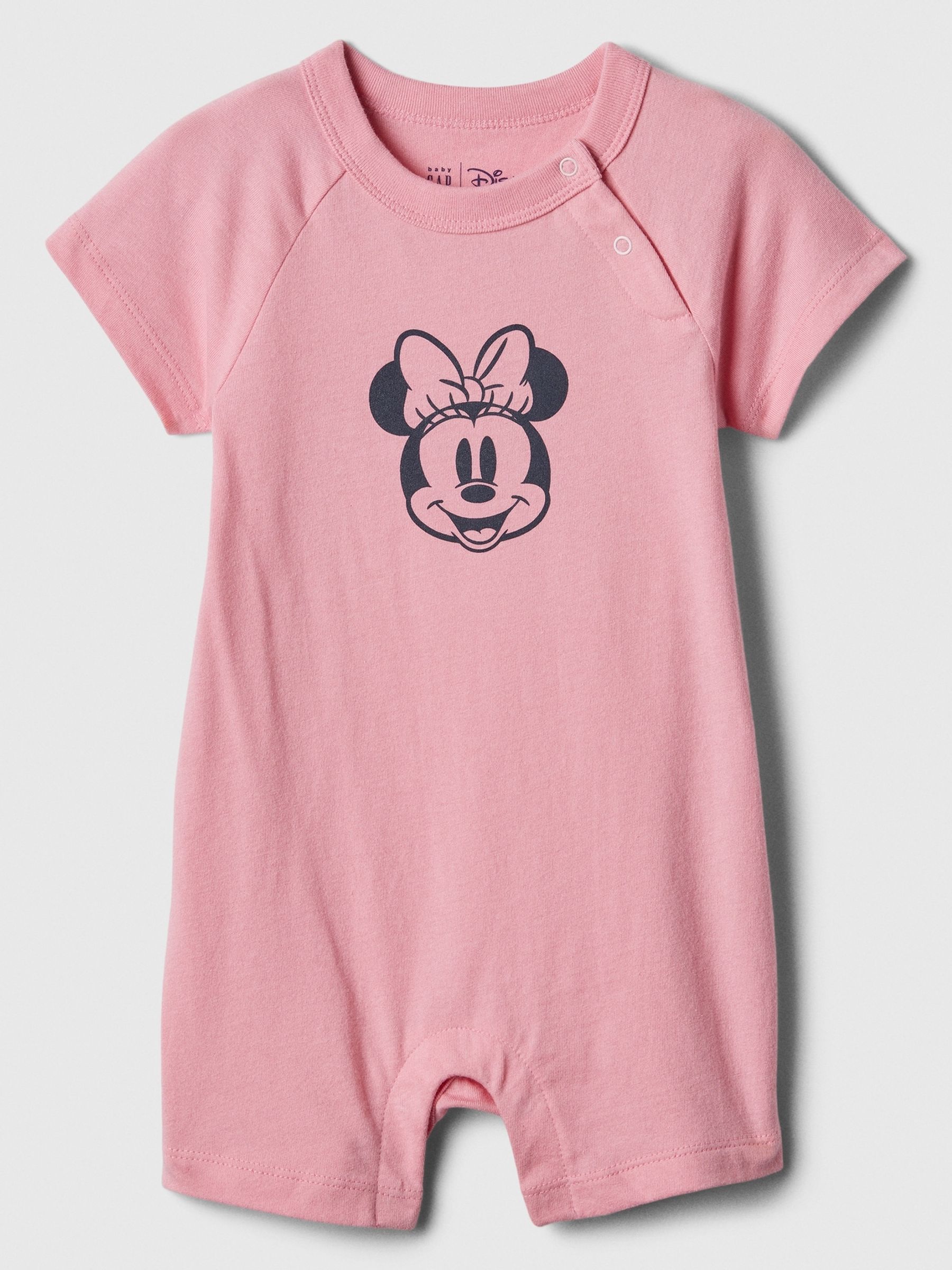 Pink Cotton Disney Graphic Rompersuit (Newborn-24mths) - Image 1 of 1