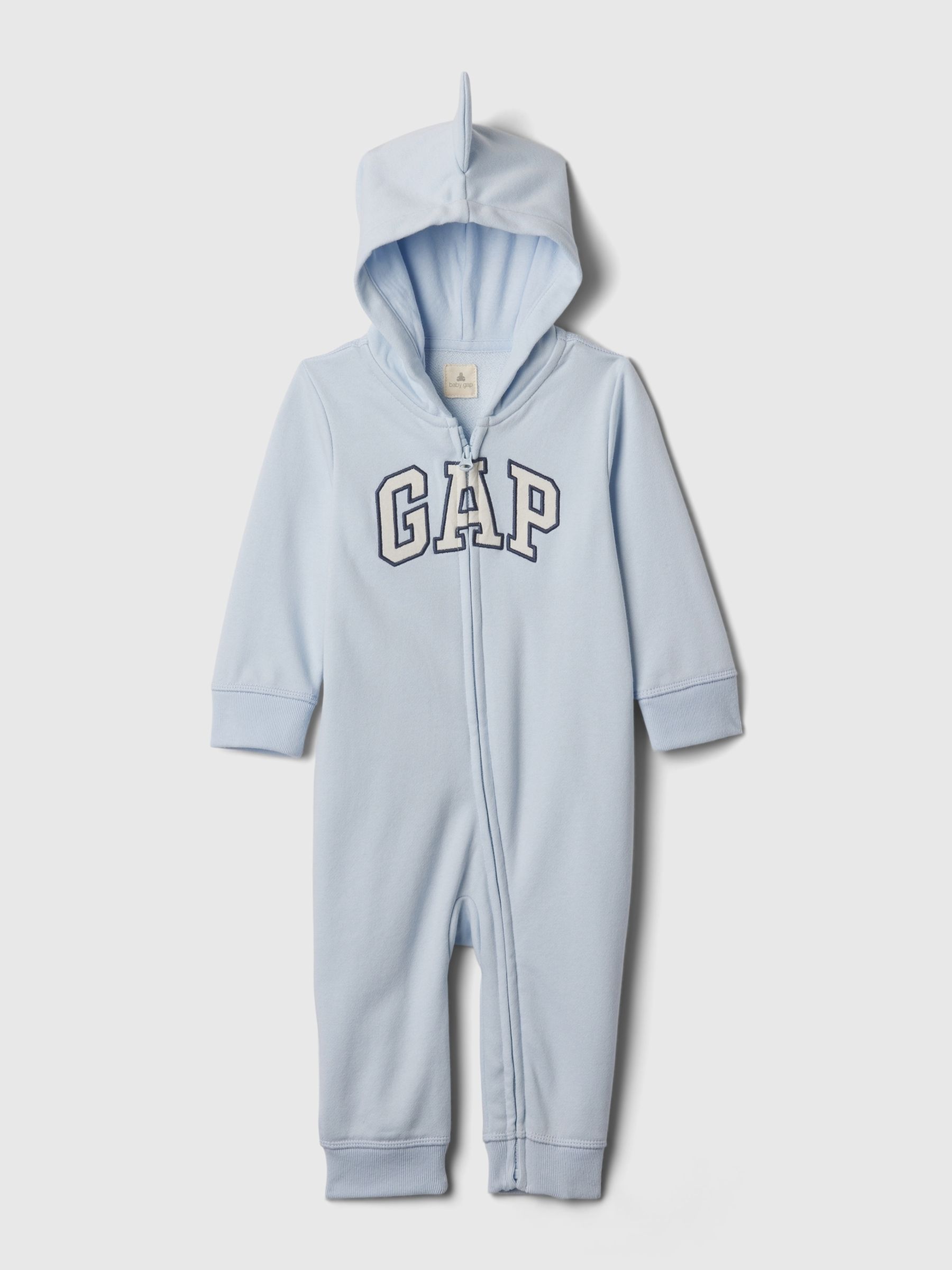Blue Logo Zip Up Long Sleeve Sleepsuit (Newborn-24mths) - Image 5 of 6