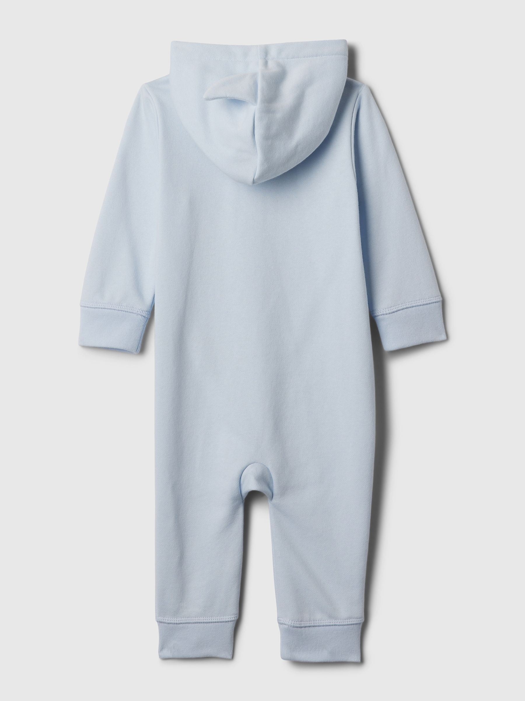 Blue Logo Zip Up Long Sleeve Sleepsuit (Newborn-24mths) - Image 6 of 6