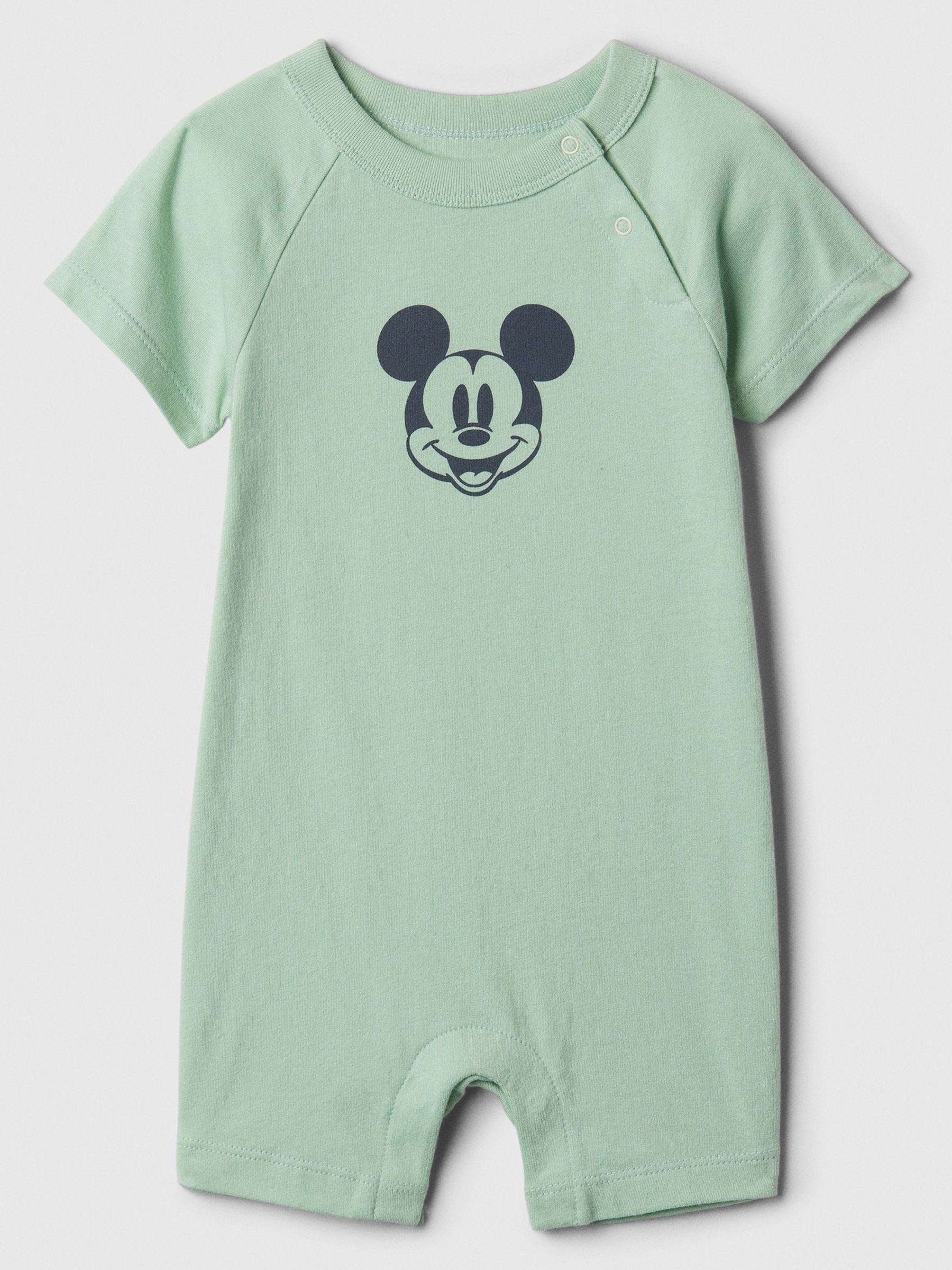 Green Cotton Disney Graphic Rompersuit (Newborn-24mths) - Image 1 of 1