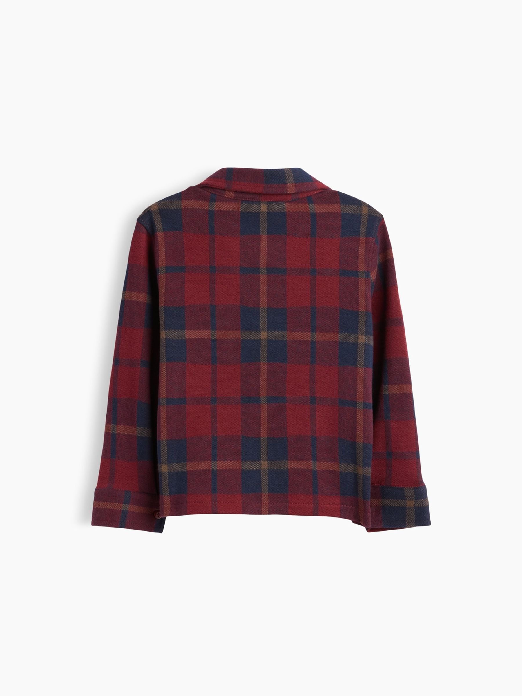 Red Knit Jersey Check Shirt - Image 3 of 3