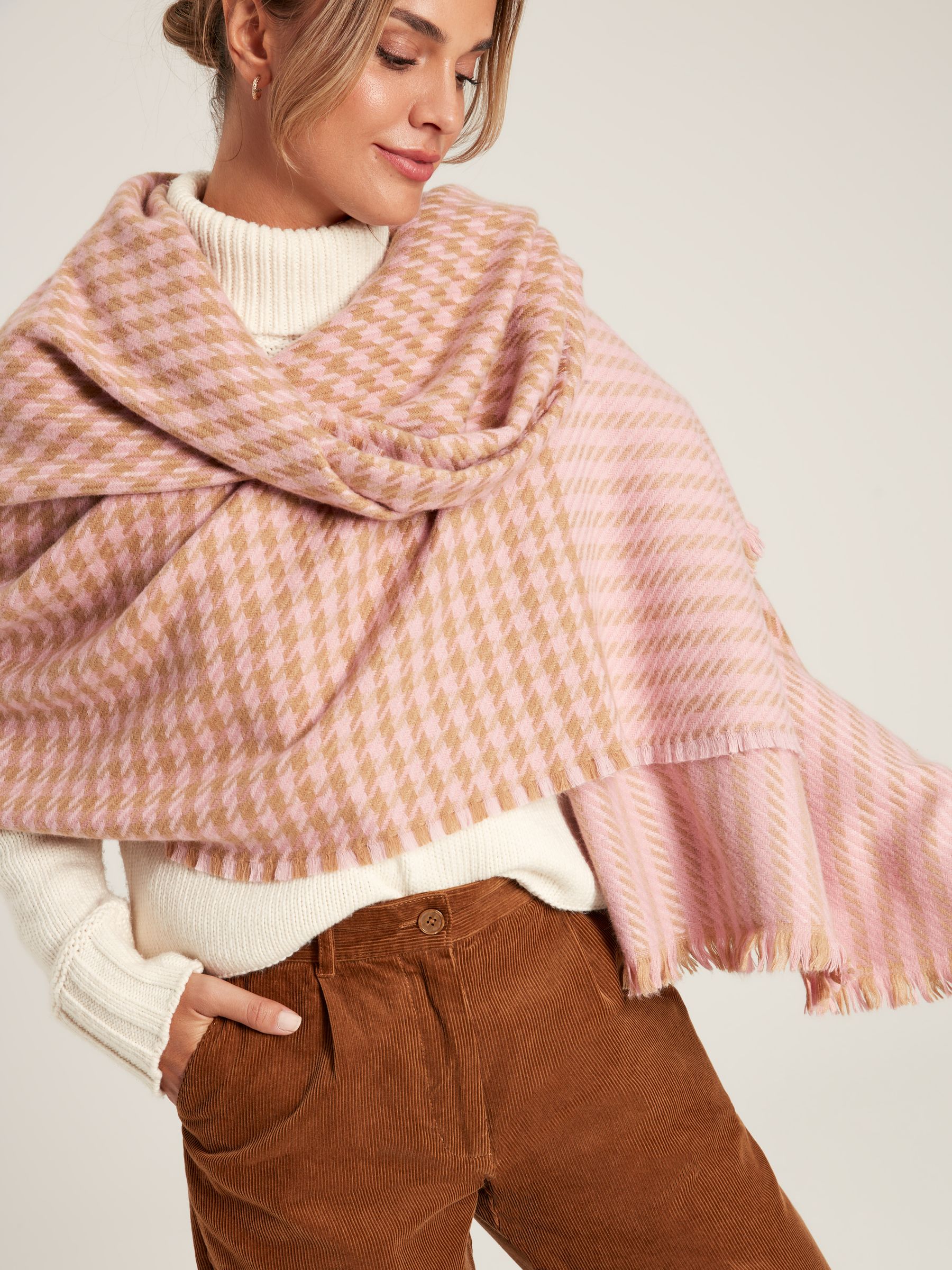 Bracewell Sand Oversized Blanket Scarf - Image 1 of 5