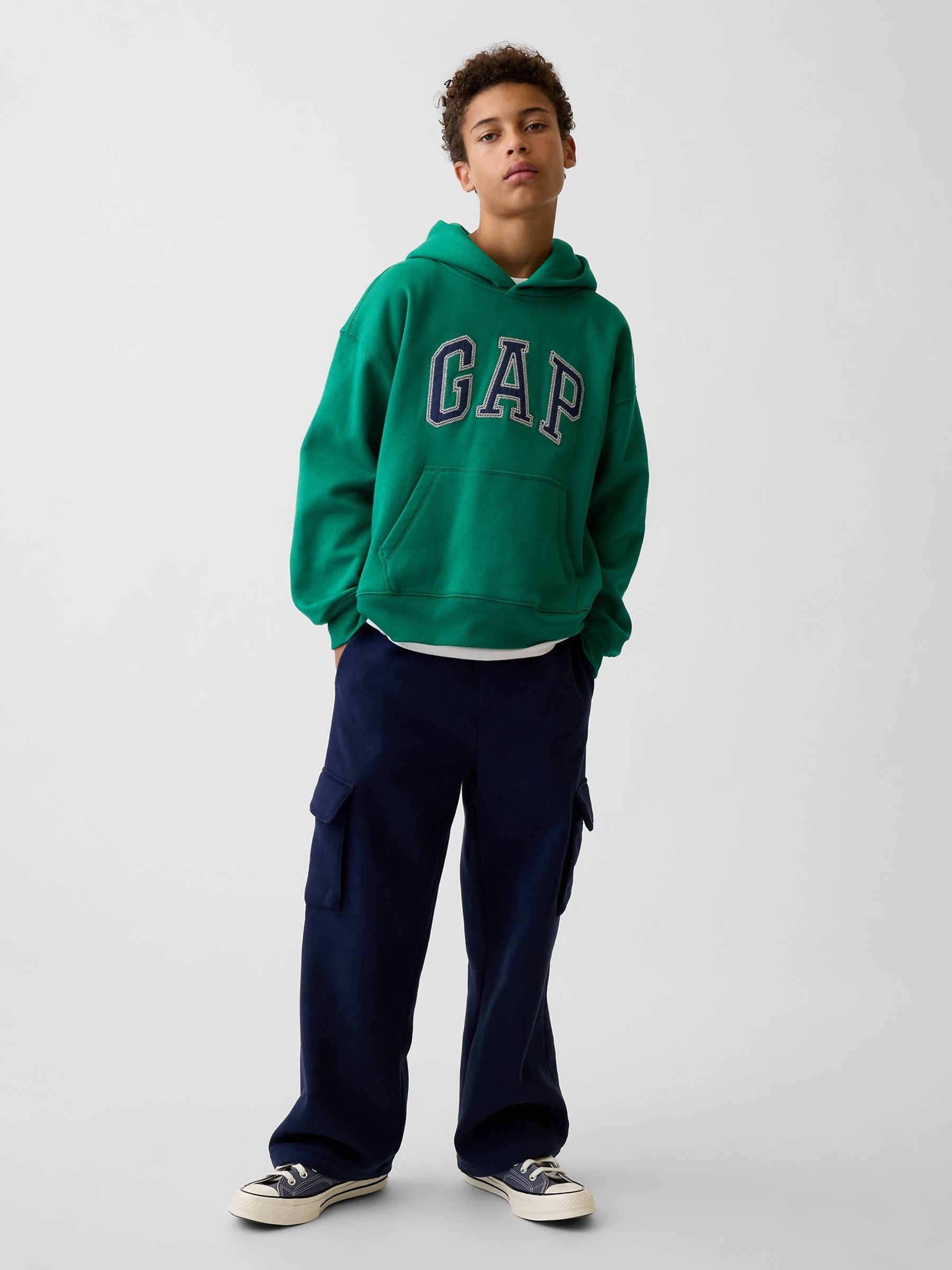 Green Vintage Soft Relaxed Logo Hoodie - Image 3 of 7
