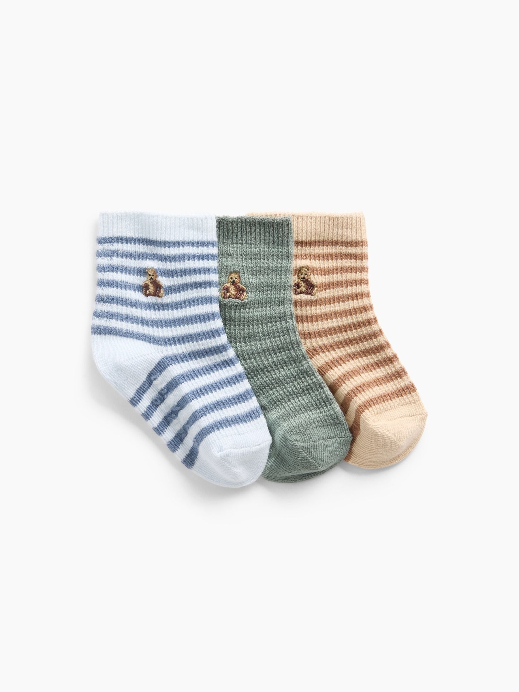 Blue Brannan Bear Stripe Socks (3-Pack) - Image 1 of 1