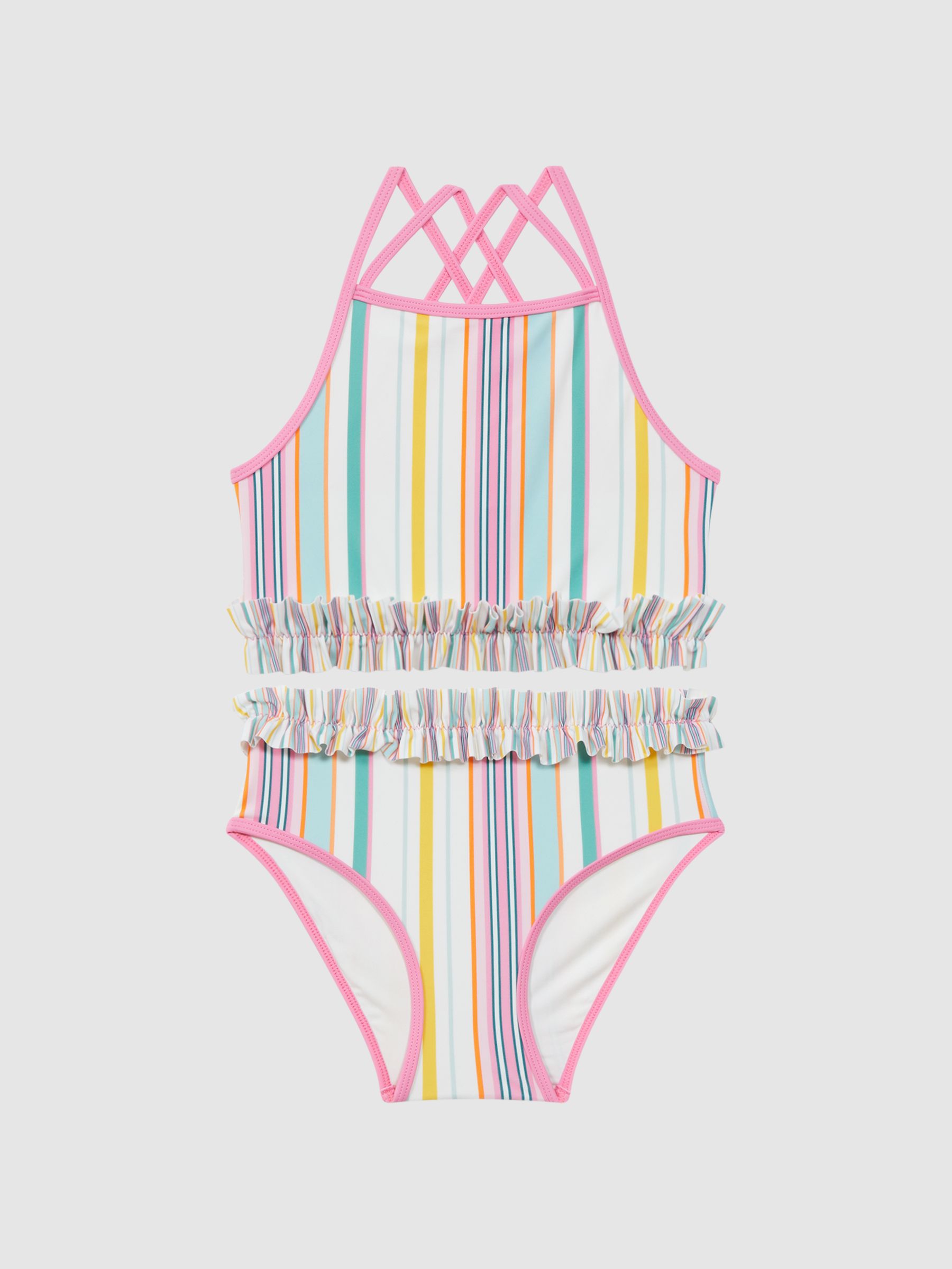 Three Piece Bikini Set in Multi - Image 2 of 9