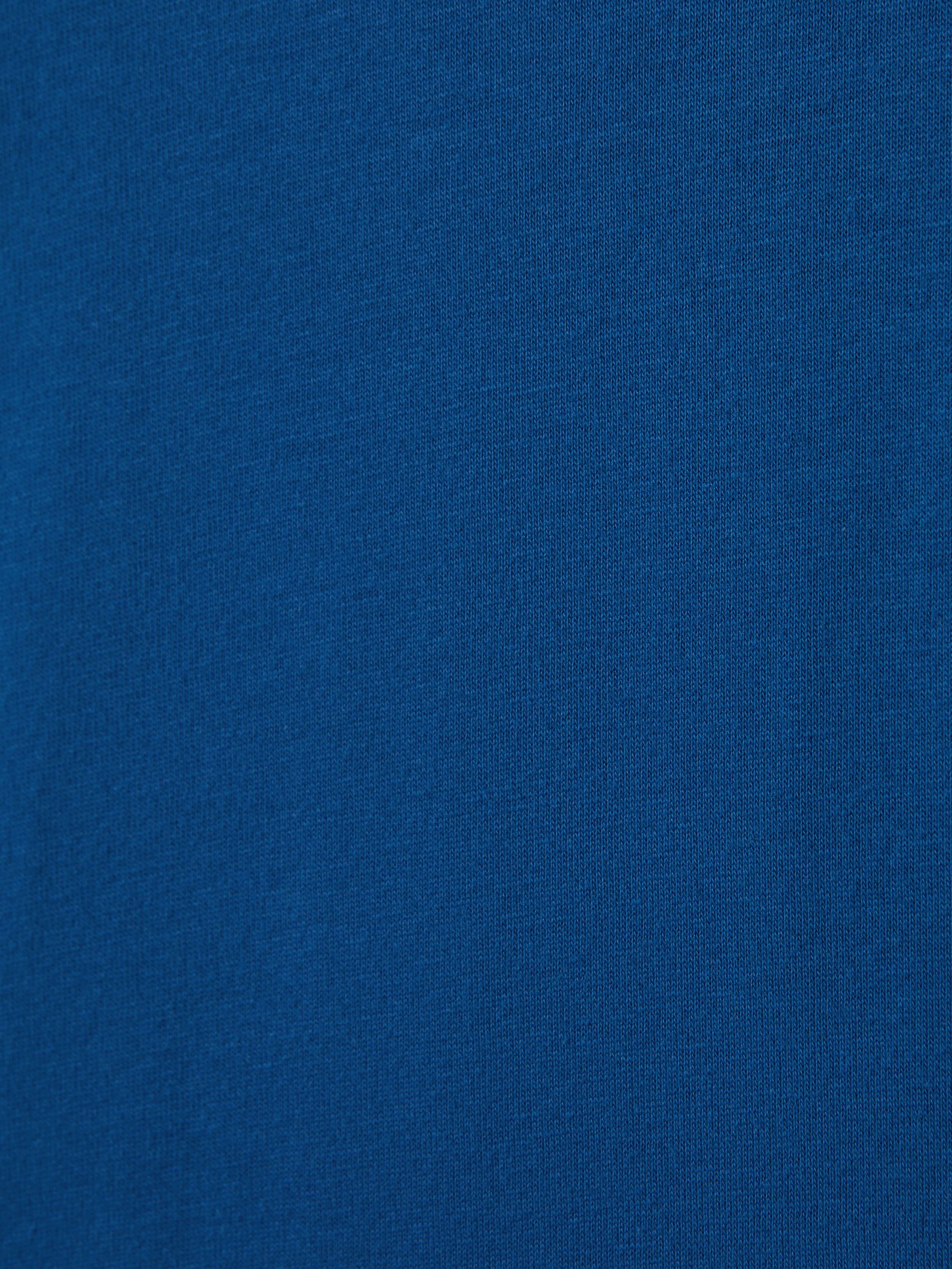 Crew Neck T-Shirt in Lapis Blue - Image 7 of 7