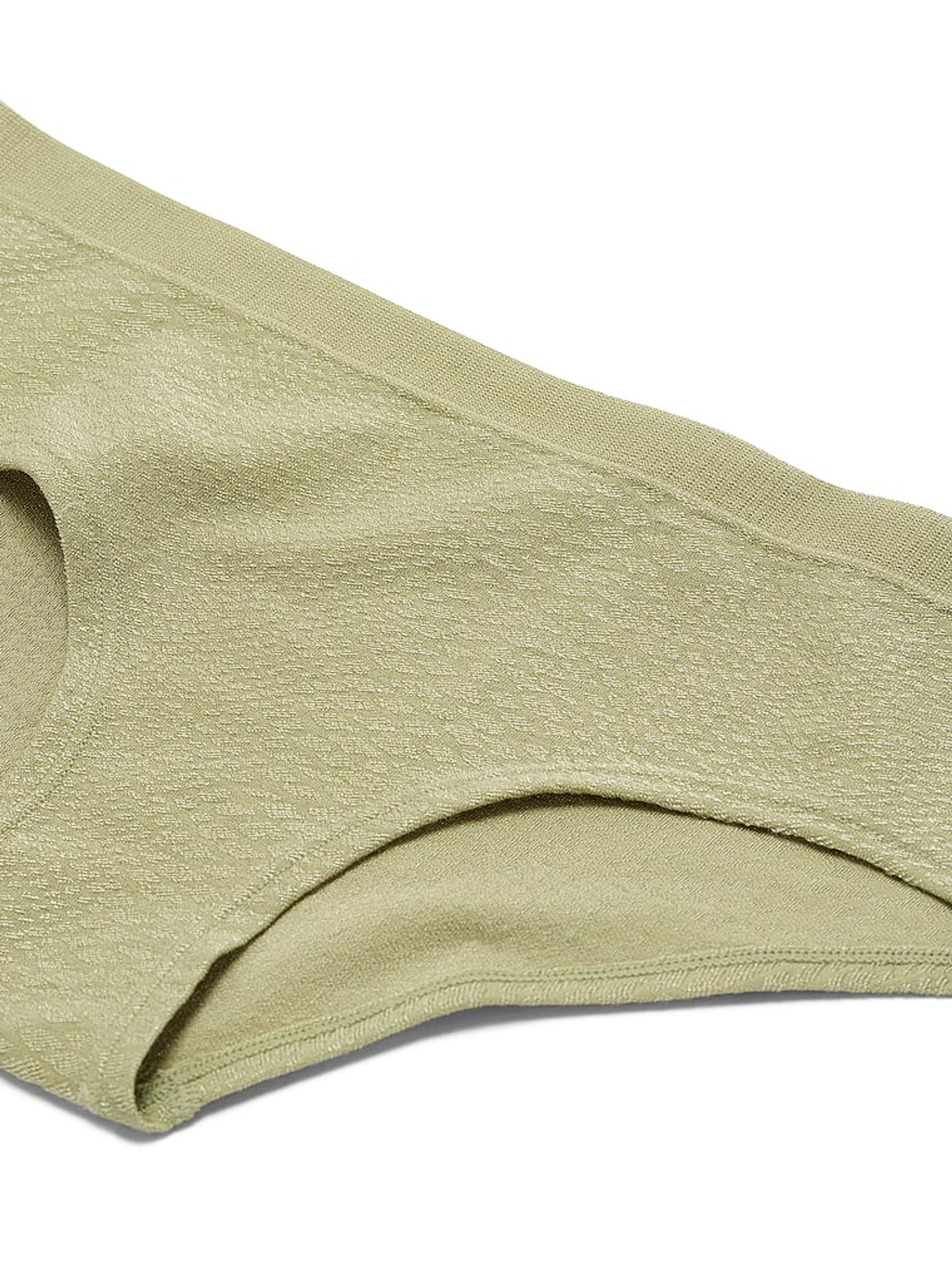 Fall Sage Green Hipster Snake Jacquard Knickers - Image 3 of 3