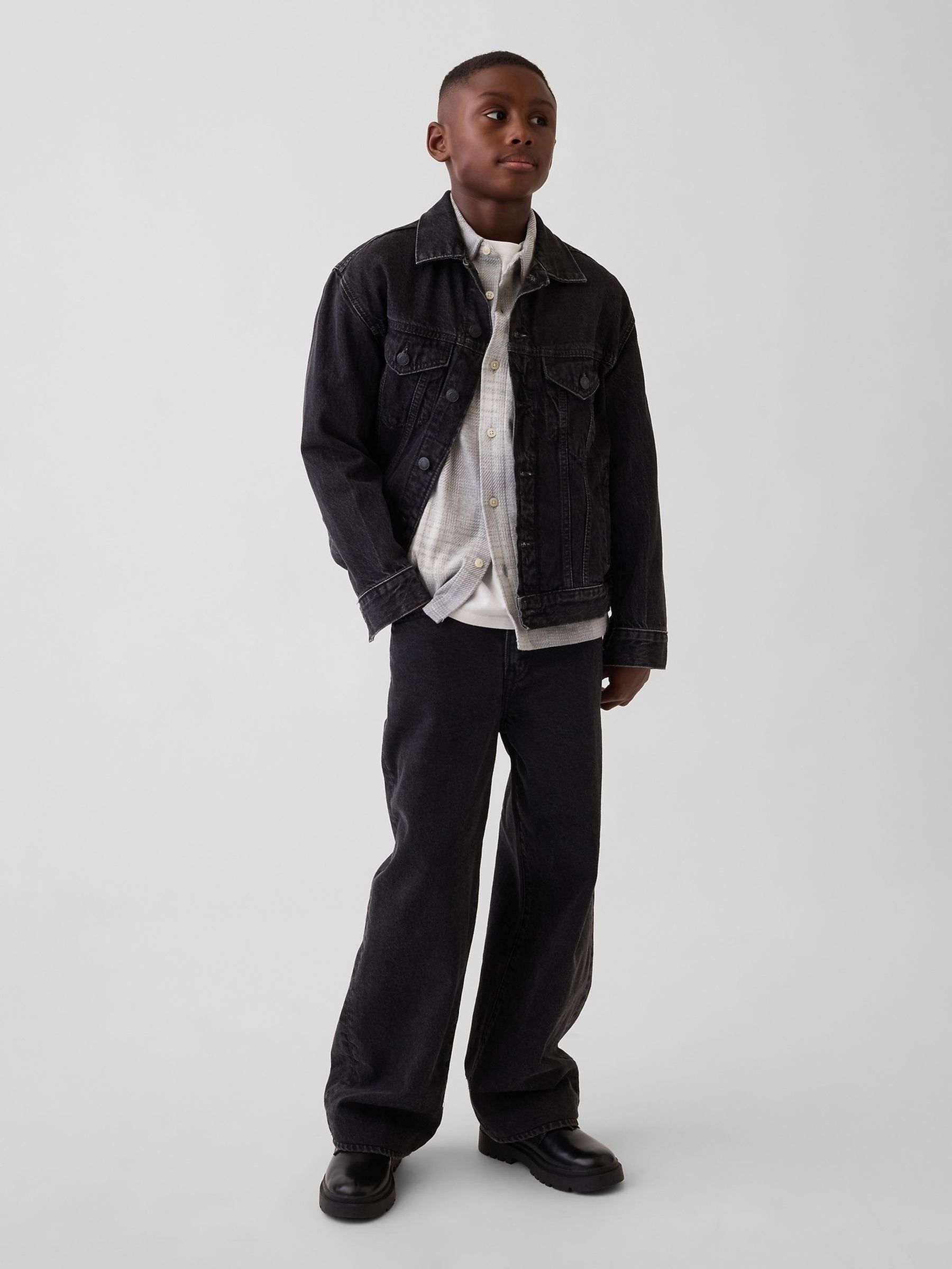 Grey Knit Jersey Check Shirt - Image 3 of 5