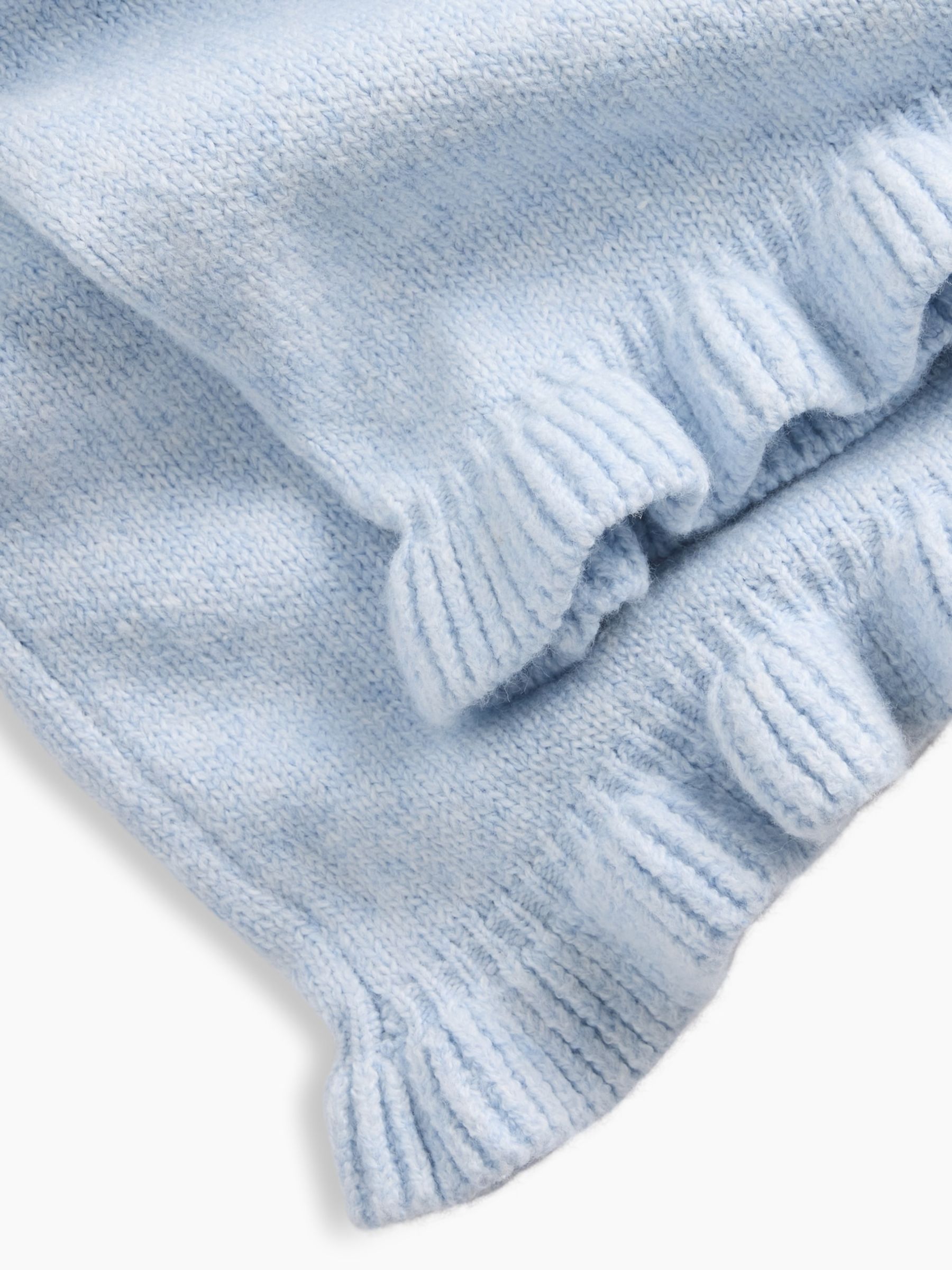 Light Blue CashSoft Ruffle Wide-Leg Trousers - Image 3 of 3