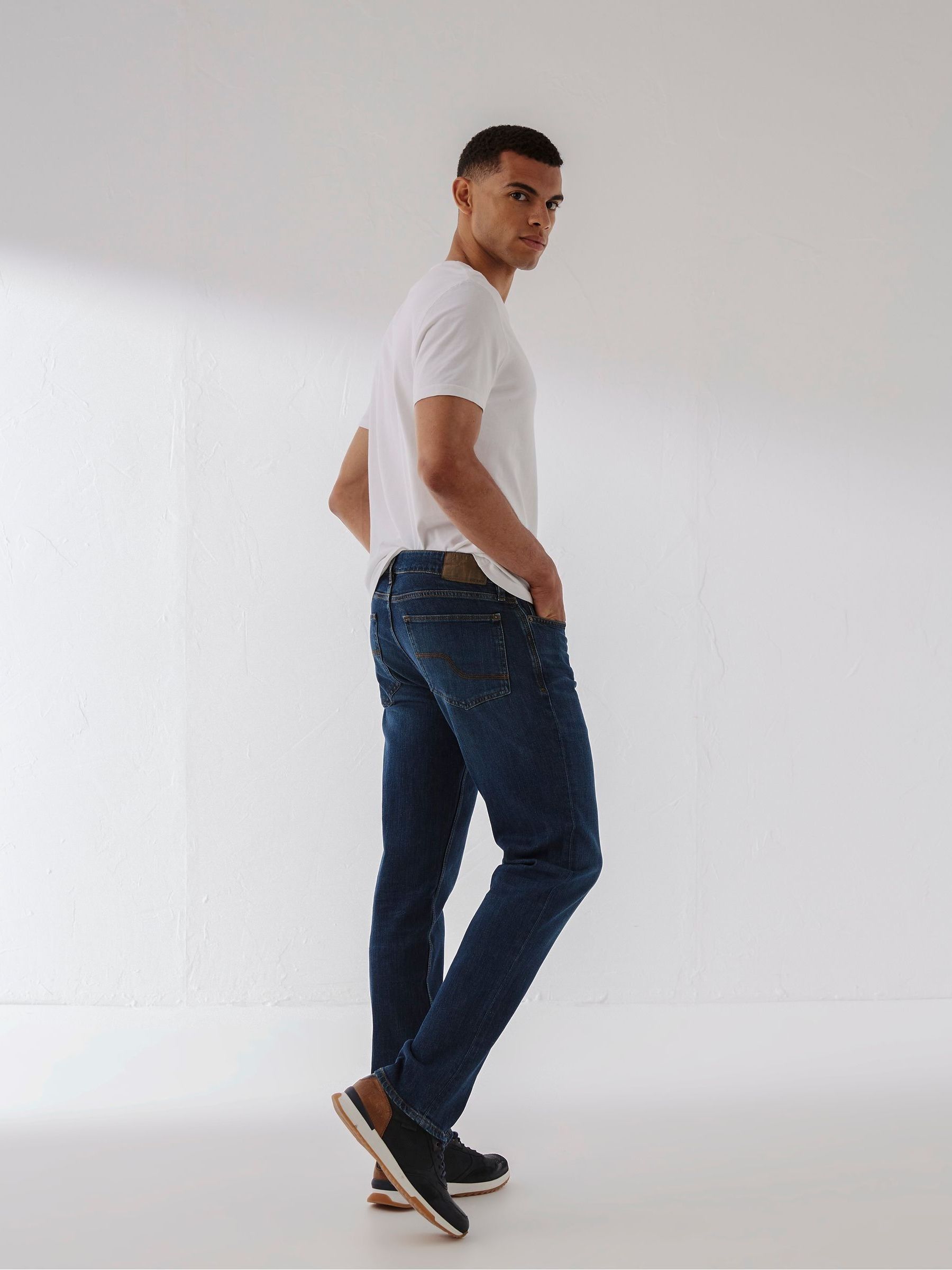 Blue Slim Mid Wash Jeans - Image 4 of 7