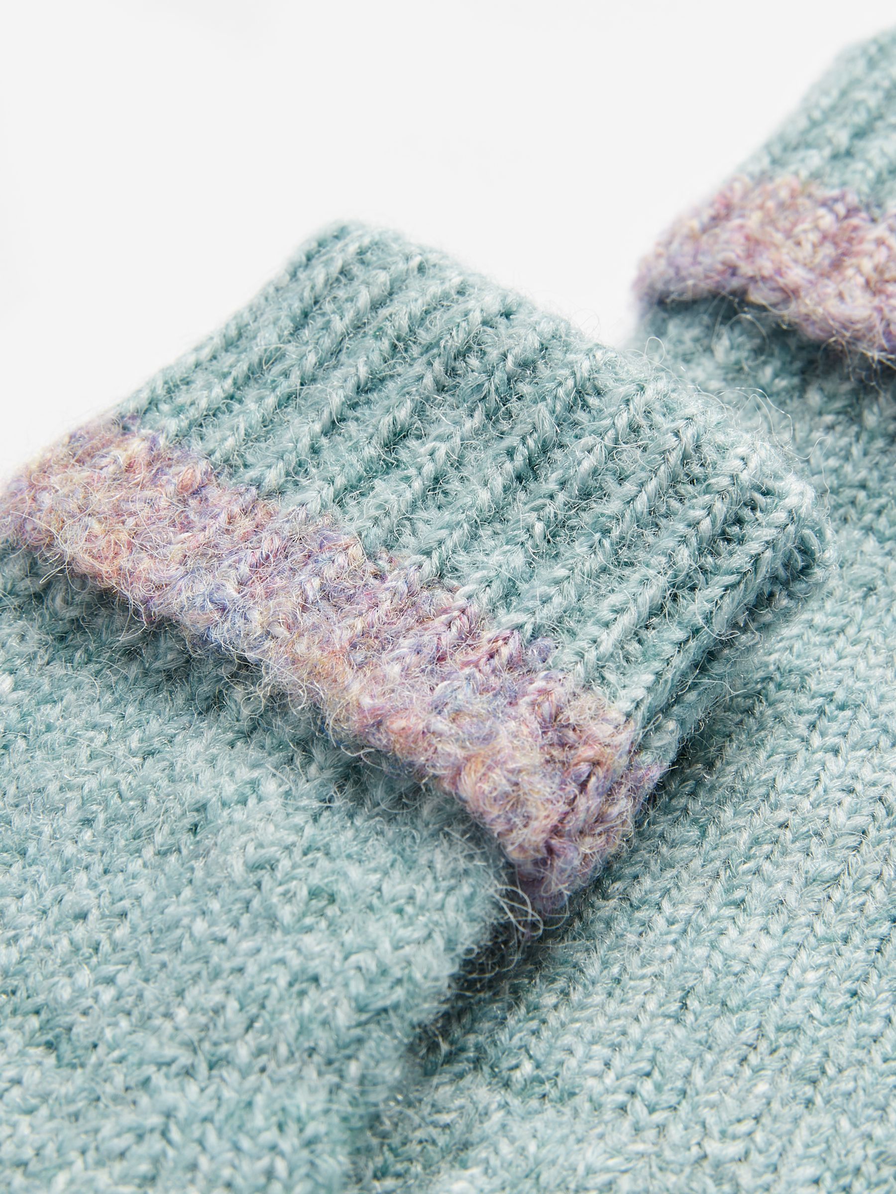 Beatrice Blue Knitted Gloves - Image 3 of 3