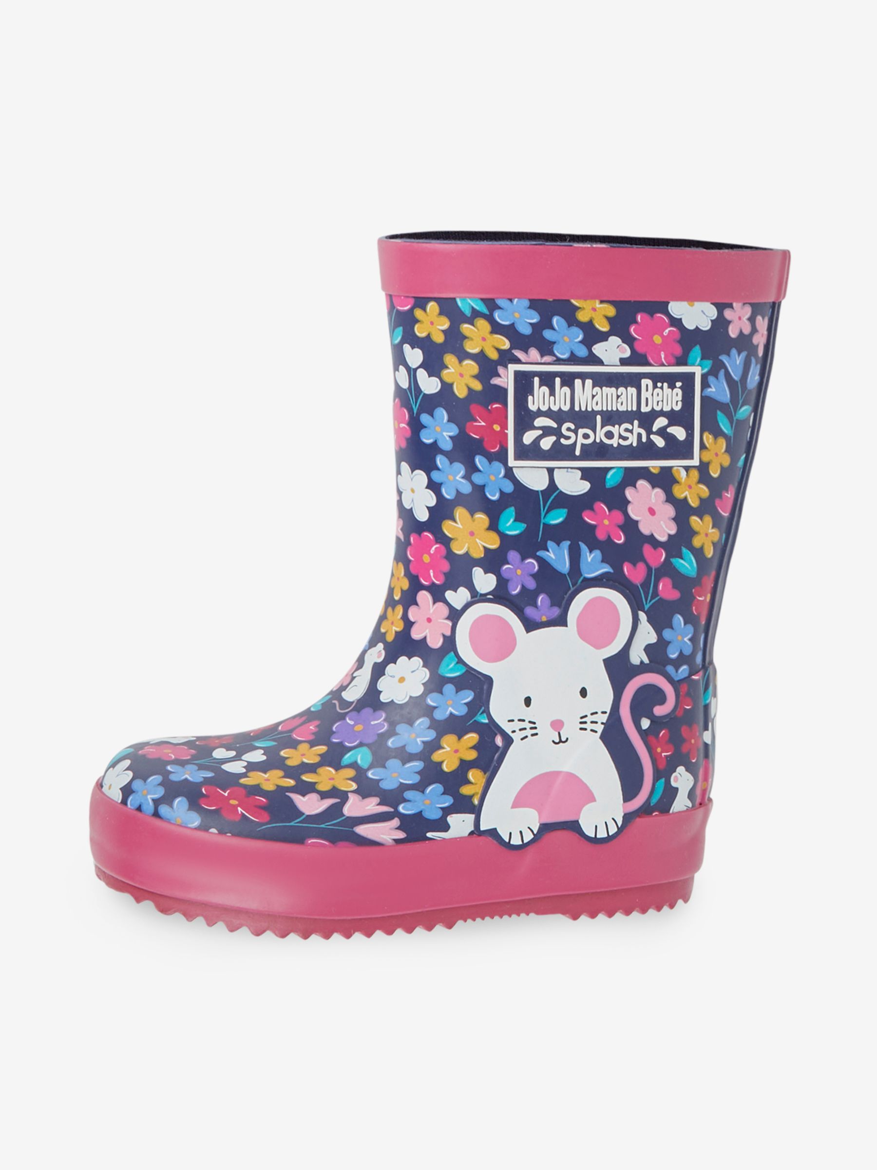 Navy Blue Woodland Mouse Wellies - Image 4 of 6