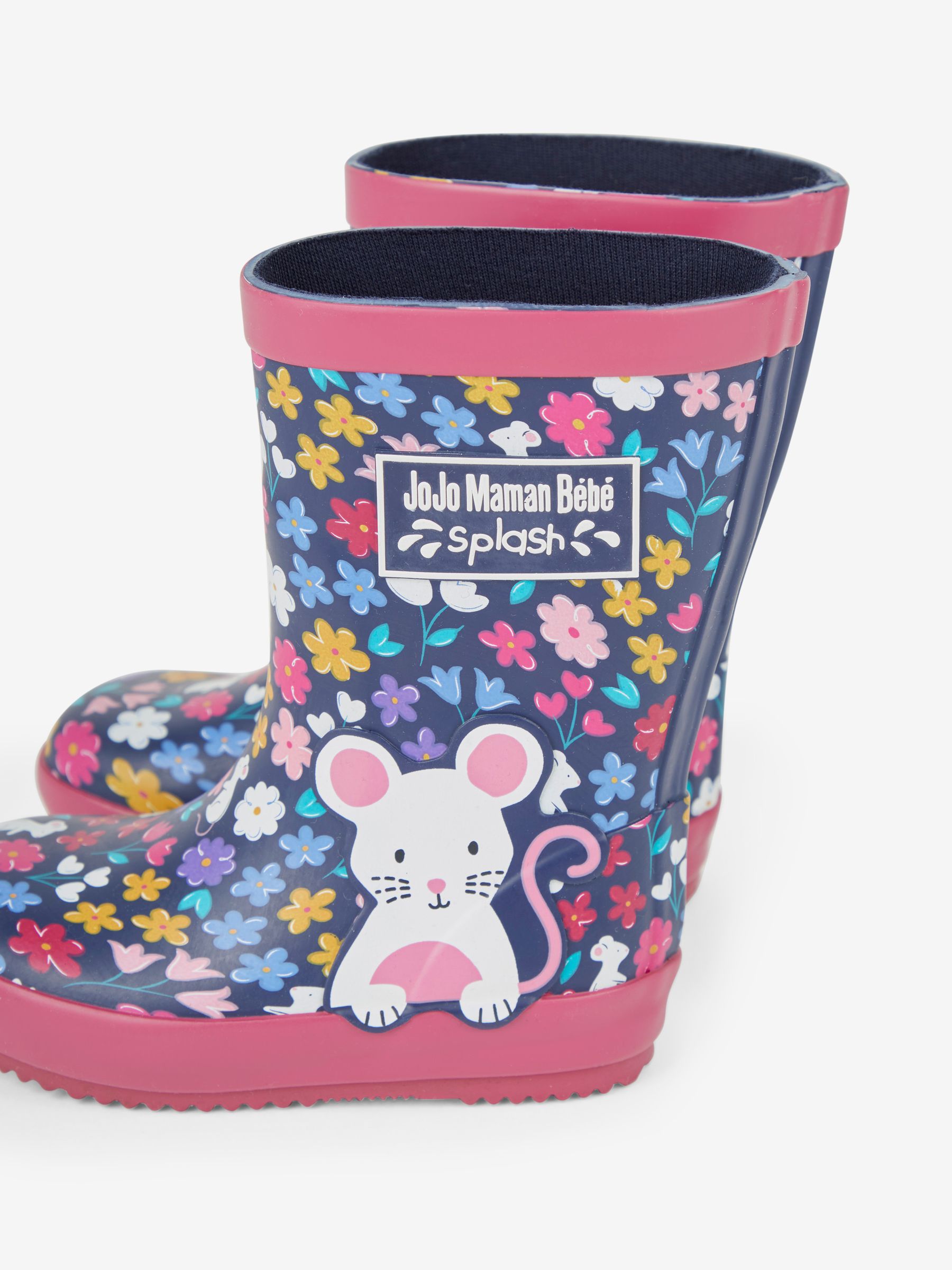 Navy Blue Woodland Mouse Wellies - Image 5 of 6
