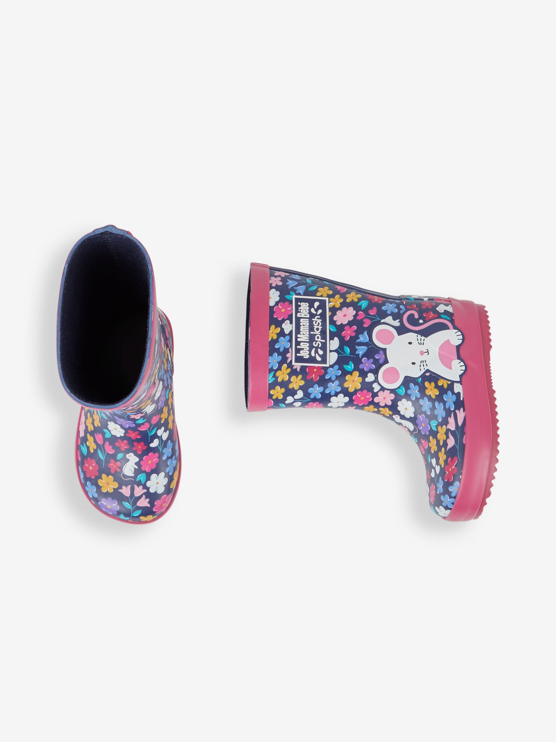 Navy Blue Woodland Mouse Wellies - Image 6 of 6