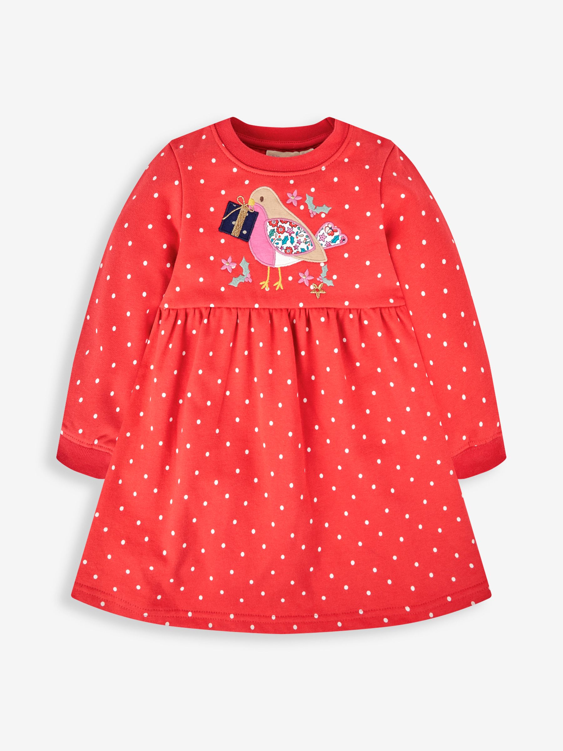 Red Robin Appliqué Dress - Image 1 of 2