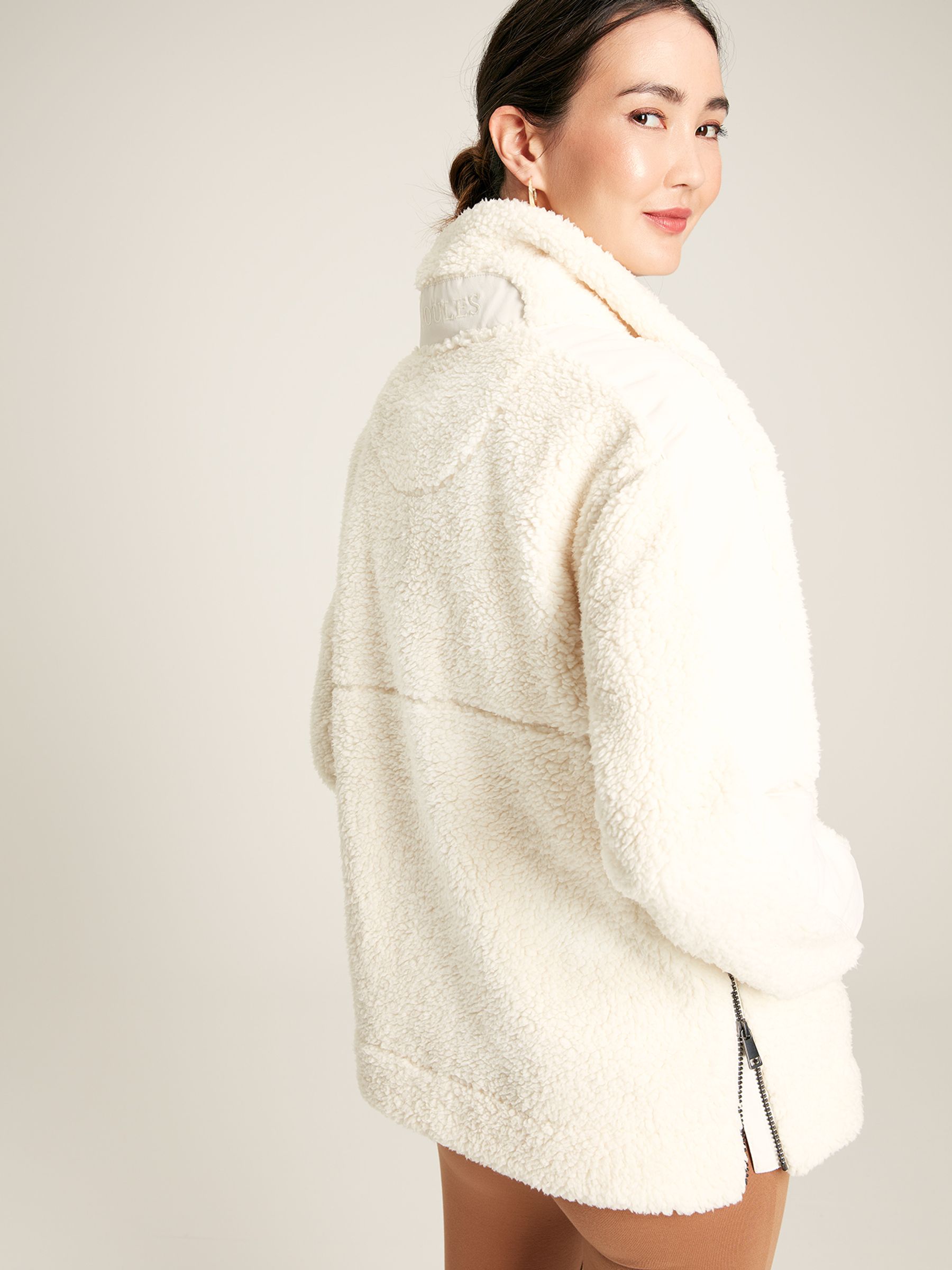 Tilly Cream Half Zip Borg Fleece - Image 2 of 8
