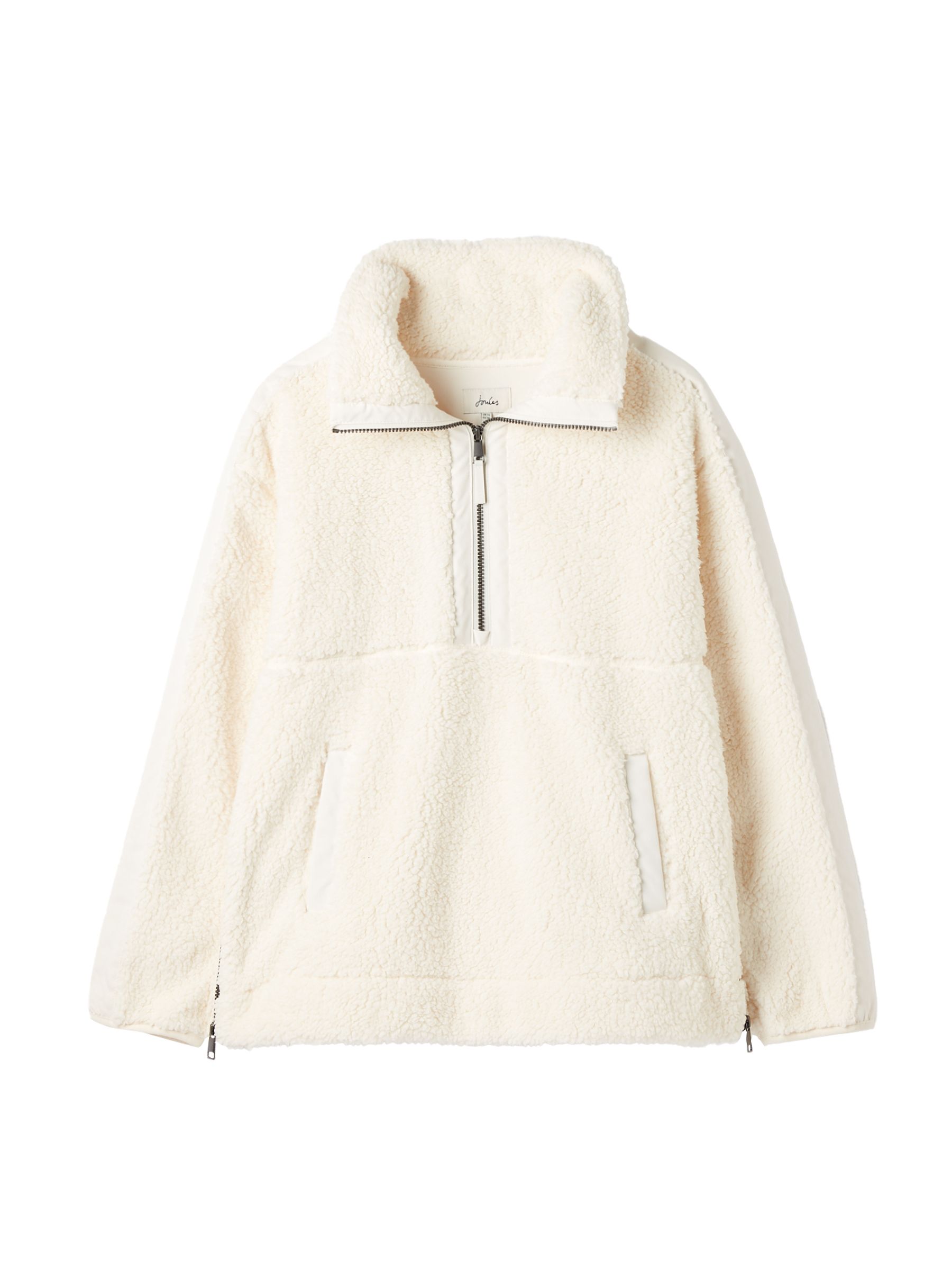Tilly Cream Half Zip Borg Fleece - Image 8 of 8