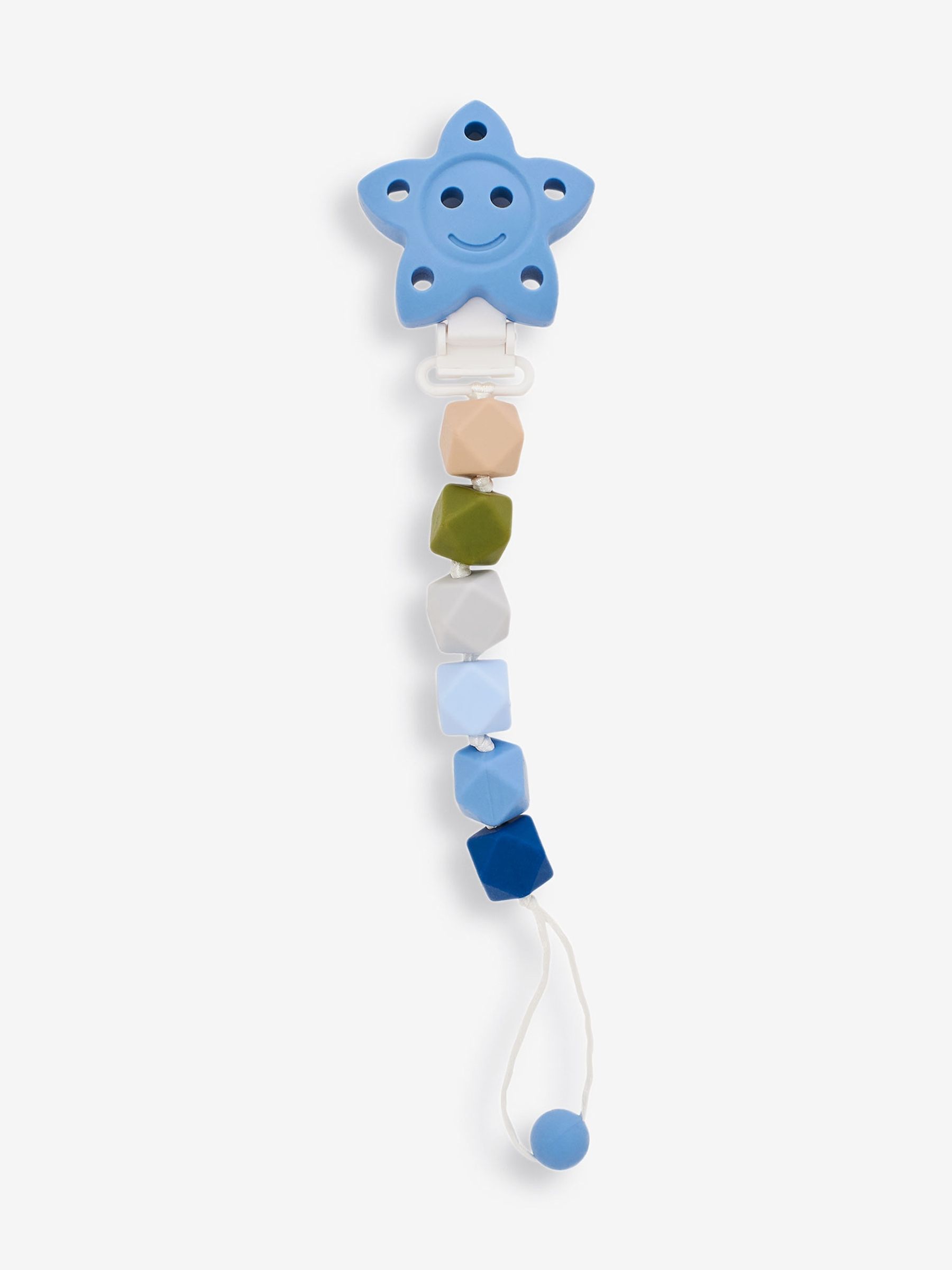 Blue Silicone Soother Clip - Image 1 of 3