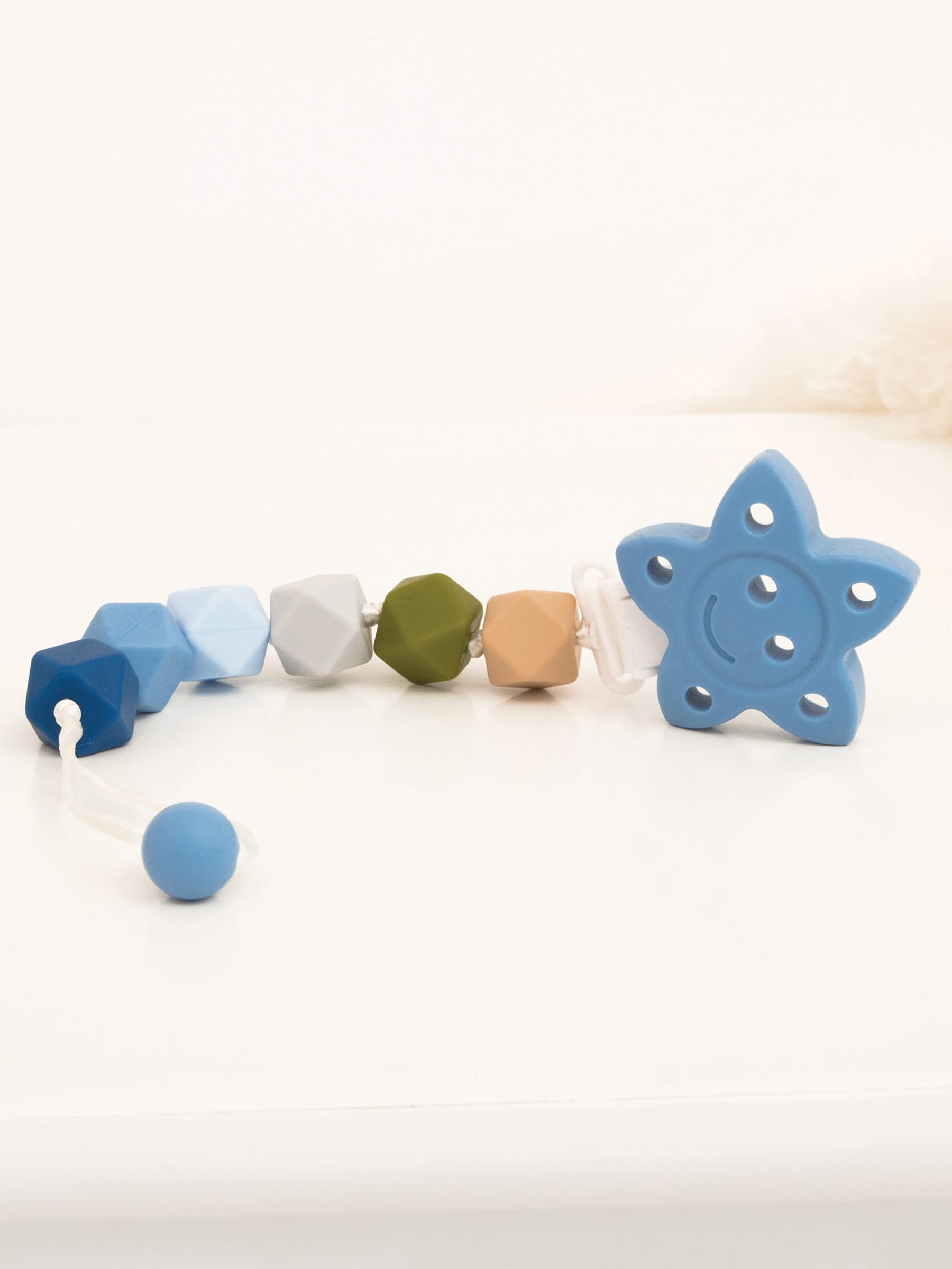 Blue Silicone Soother Clip - Image 2 of 3