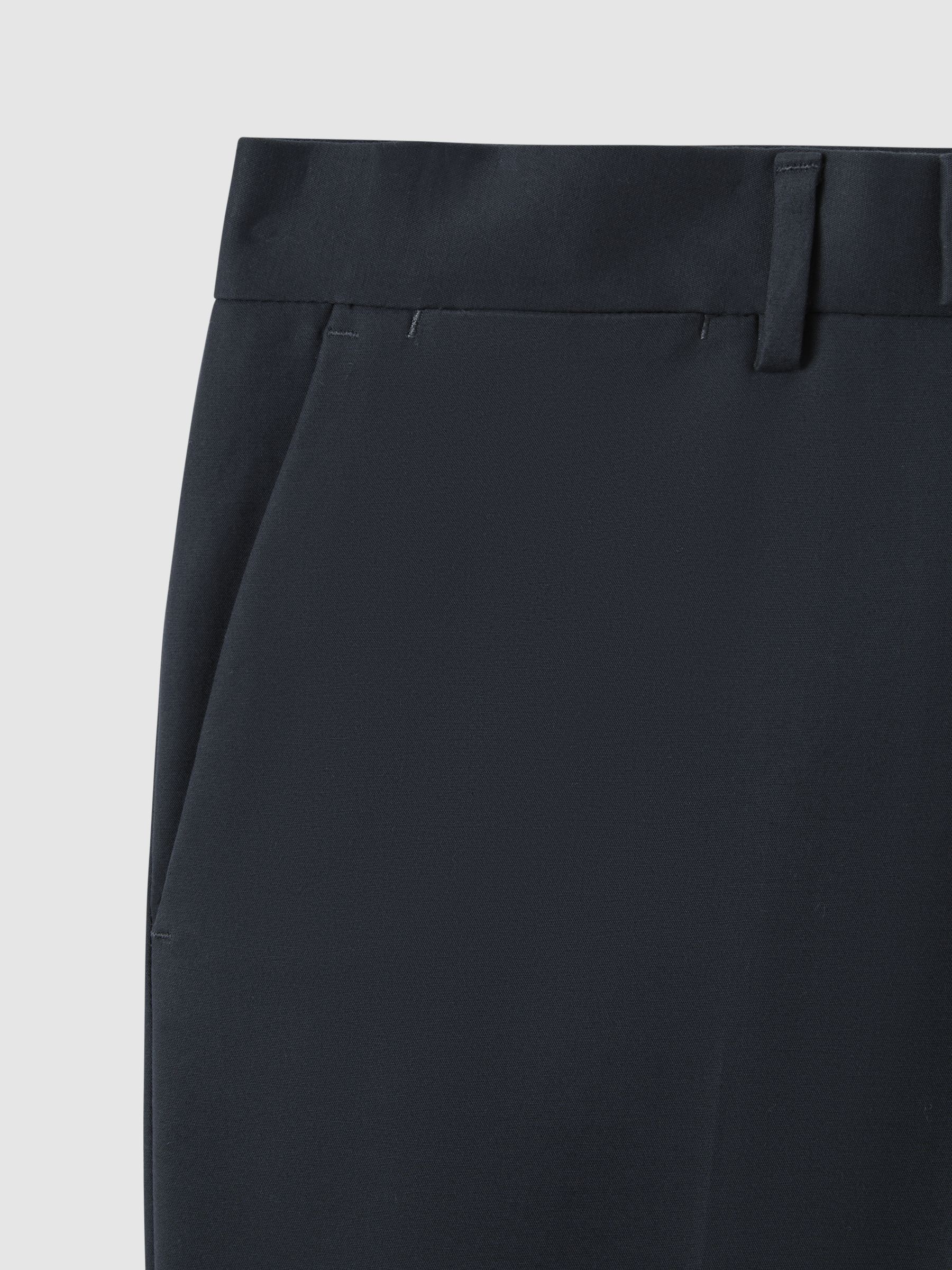 Slim Fit Cotton Blend Chinos in Steel Blue - Image 7 of 7