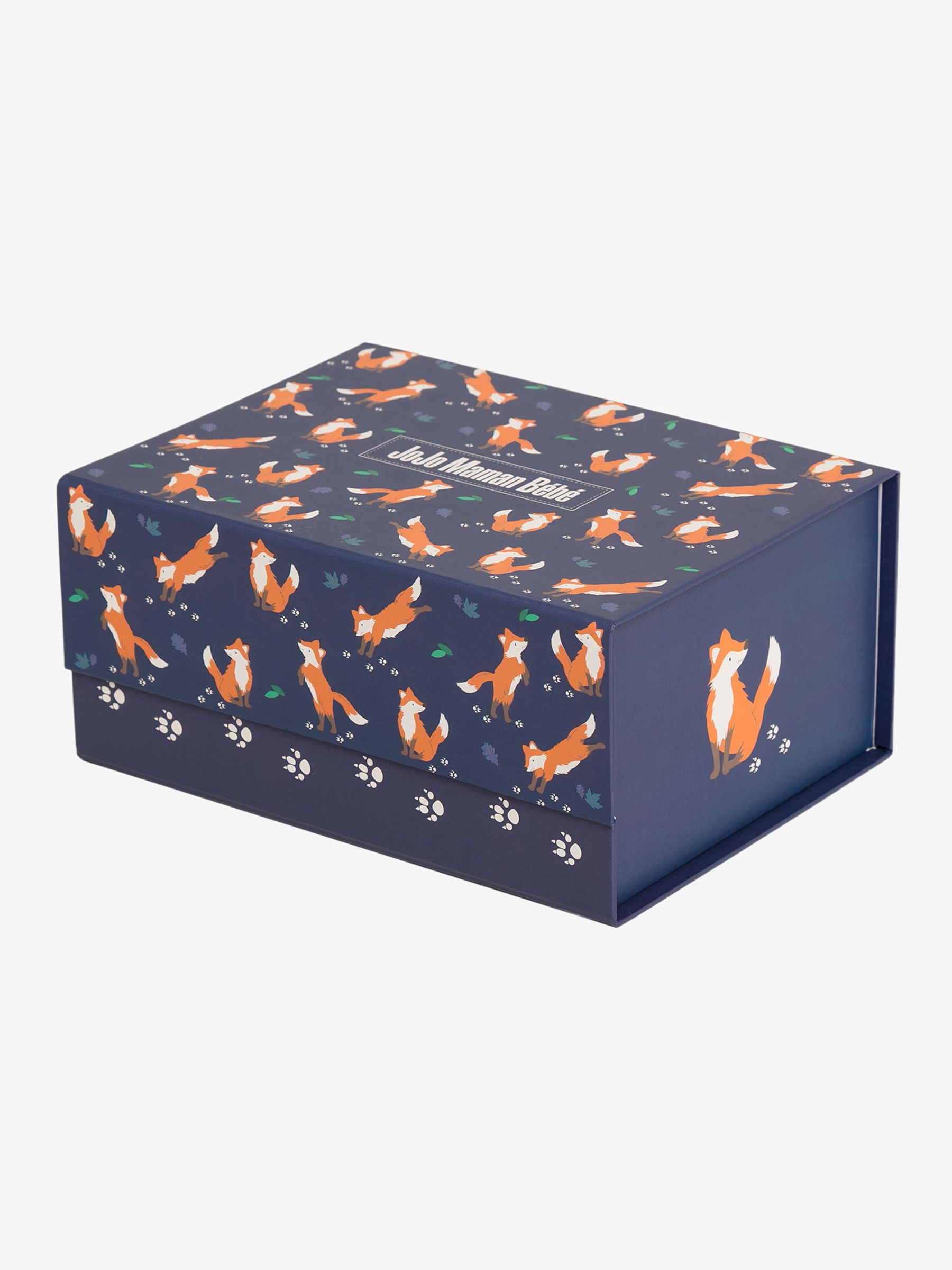 Small Fox Gift Box in Blue - Image 2 of 2