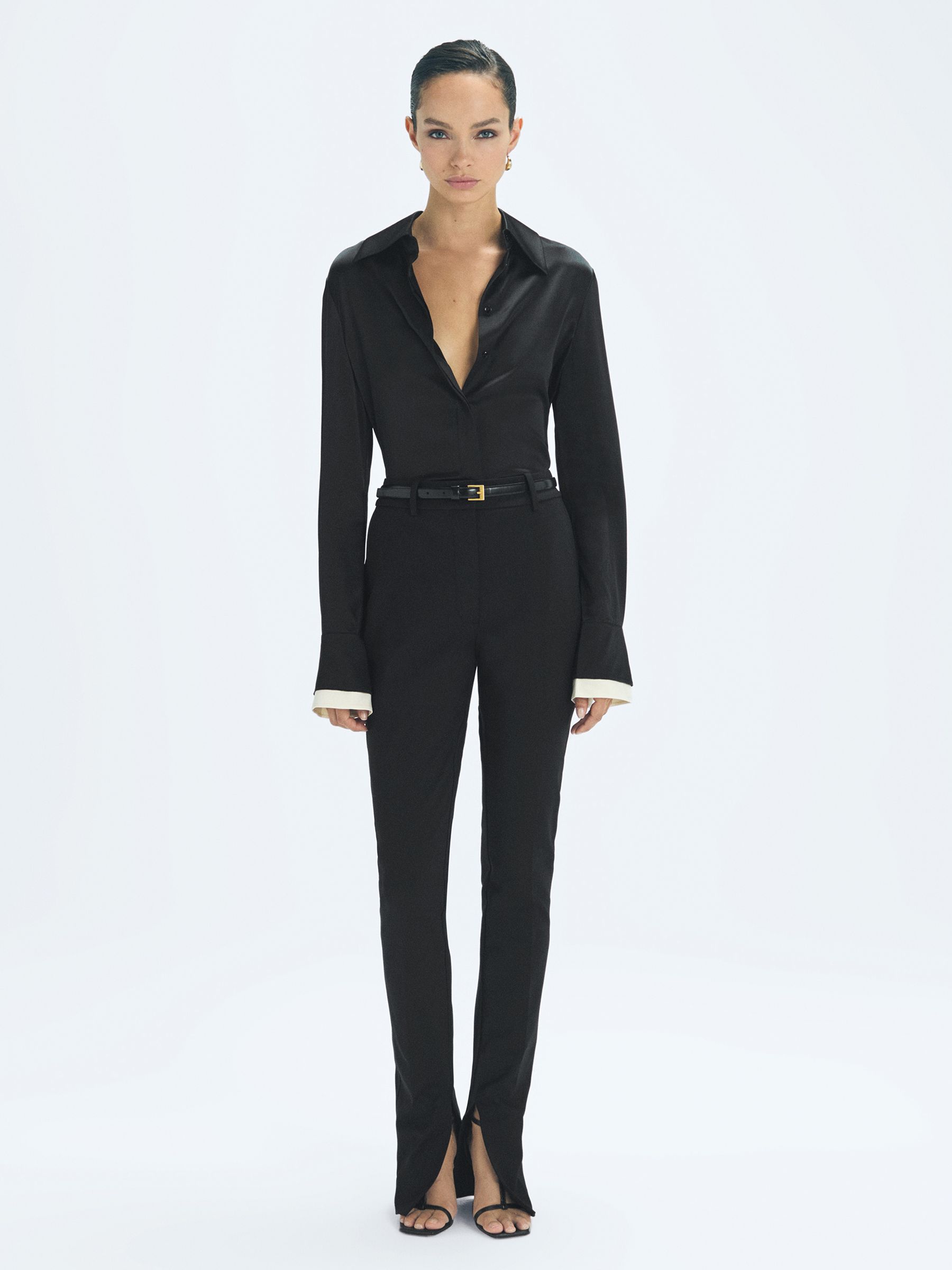 Super Skinny Fit Trousers in Black - Image 1 of 5