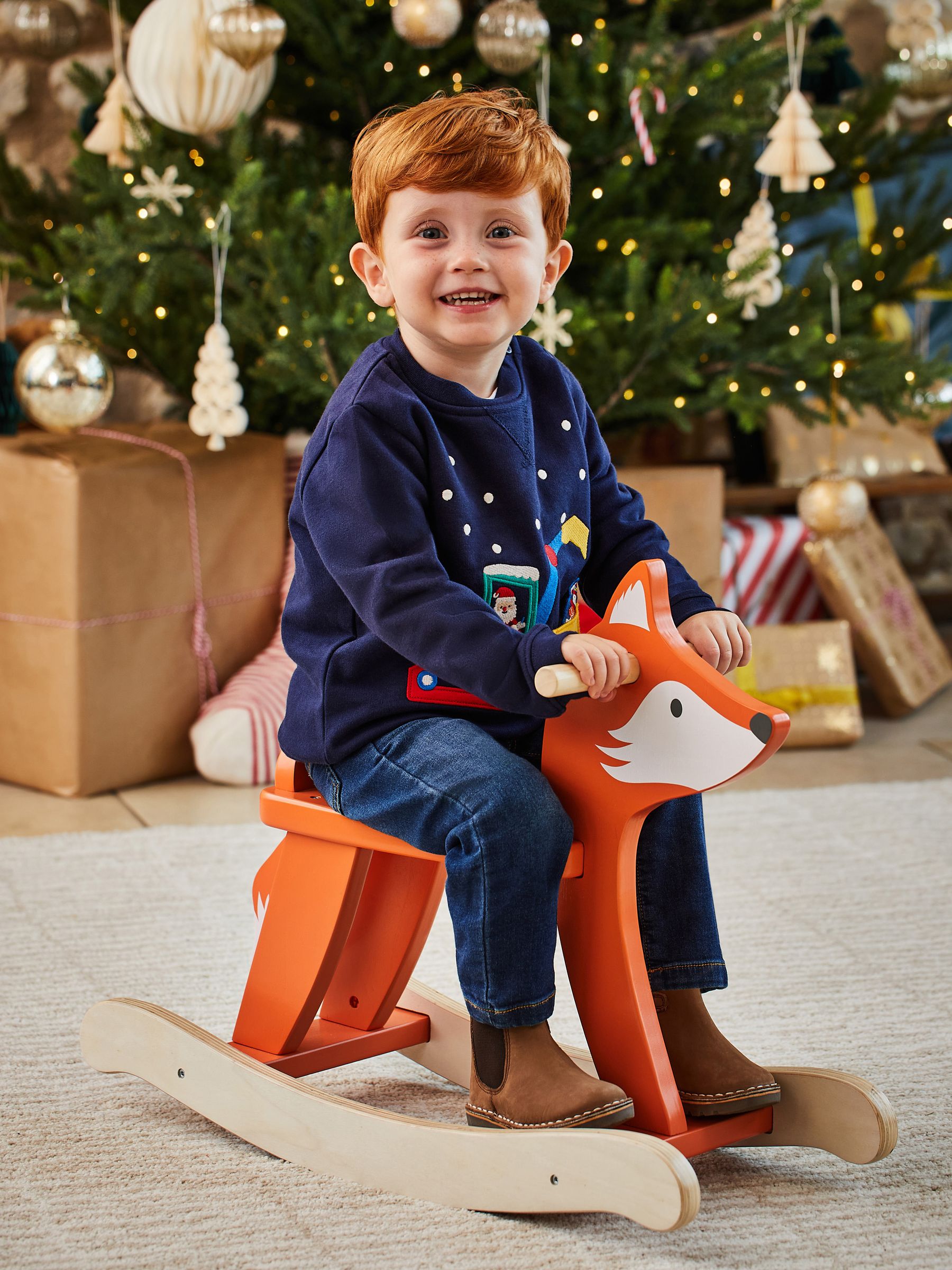 Wooden Fox Rocker - Image 2 of 3