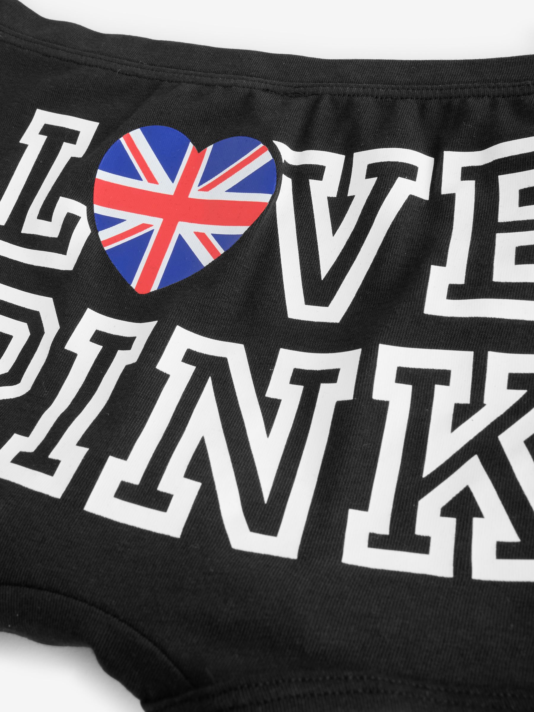 Black London Boyshort Cotton Knickers - Image 3 of 3 Black London Boyshort Cotton Knickers - Image 3 of 3