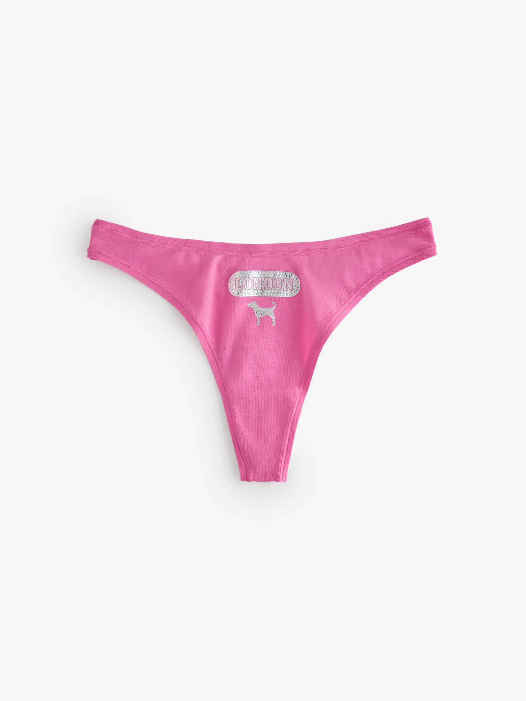 Pink Gossip London Thong Cotton Knickers - Image 1 of 2 Pink Gossip London Thong Cotton Knickers - Image 1 of 2