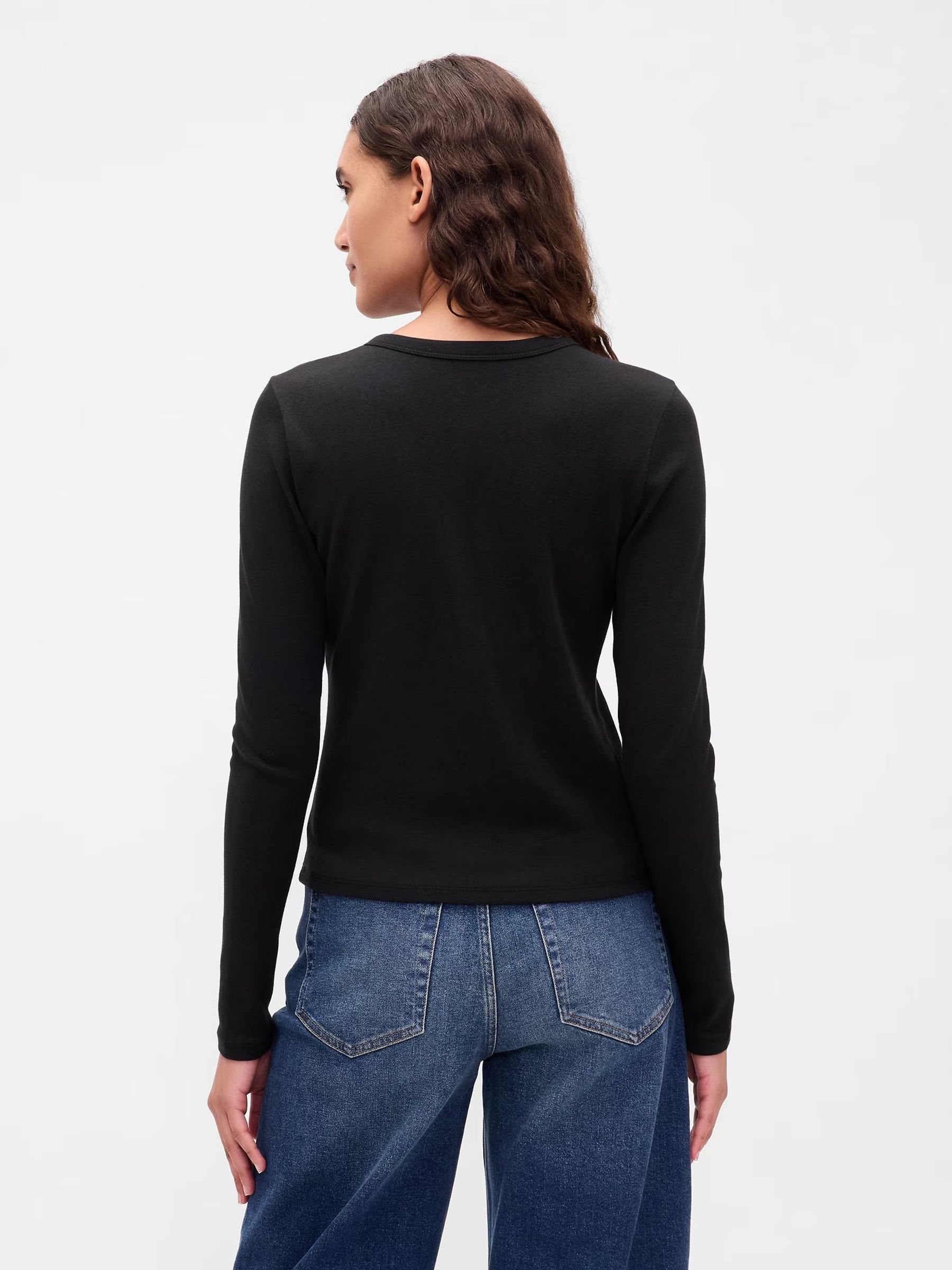 Black Modern Crew Neck Cardigan - Image 3 of 5