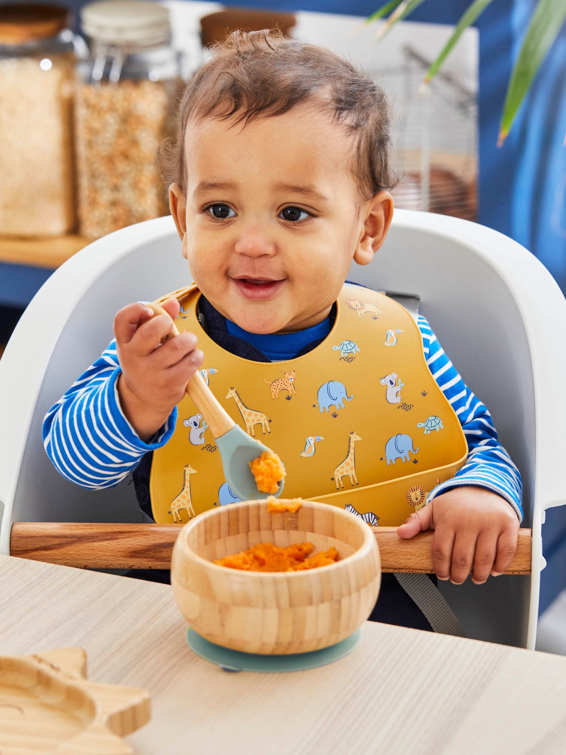 Bamboo Suction Bowl & Spoon Set - Image 3 of 4