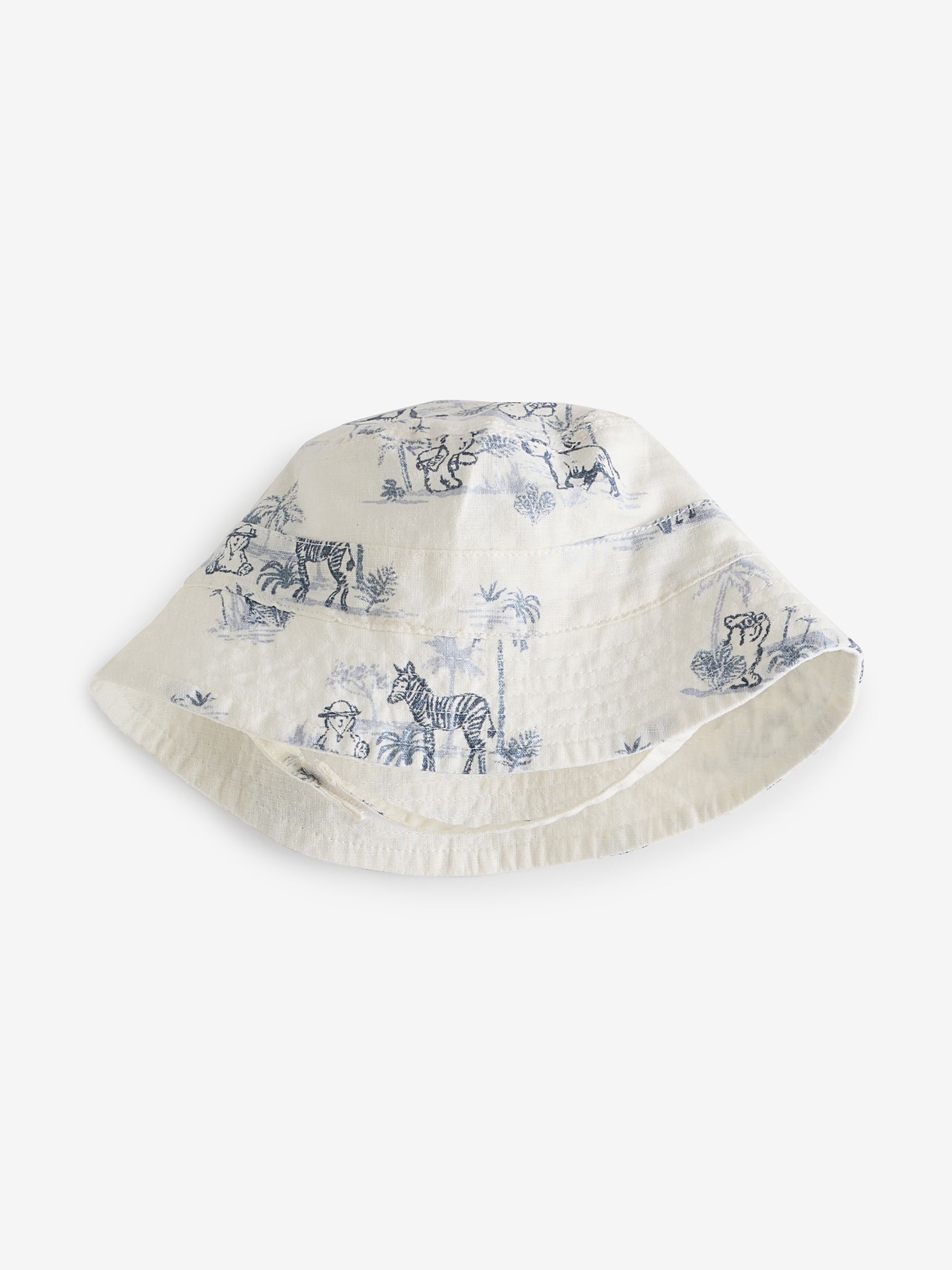White Brannan Bear Print Shirt, Shorts & Hat Set (Newborn-24mths) - Image 3 of 6