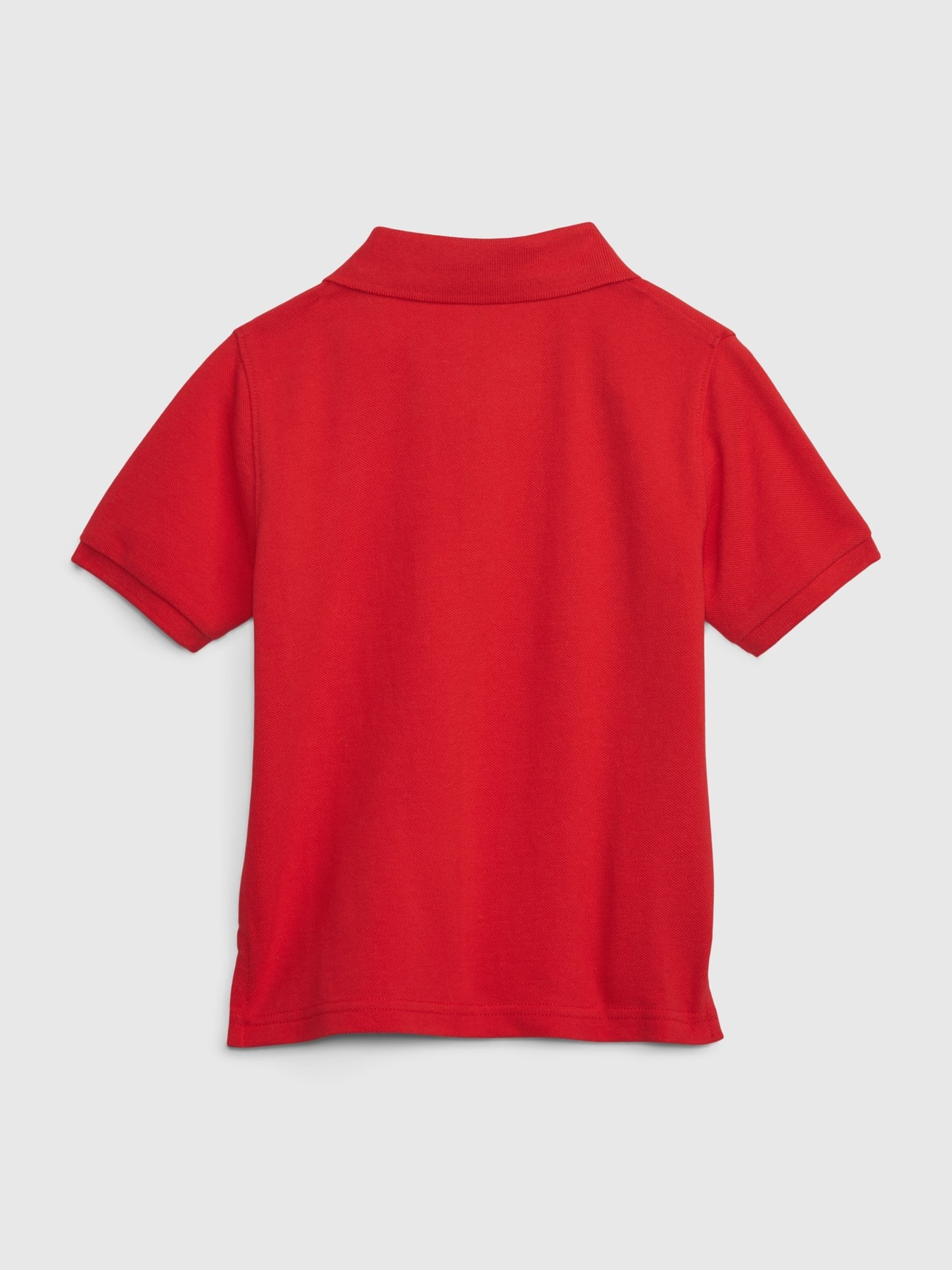 Red Logo Pique Short Sleeve Polo Shirt (Newborn-5yrs) - Image 2 of 3
