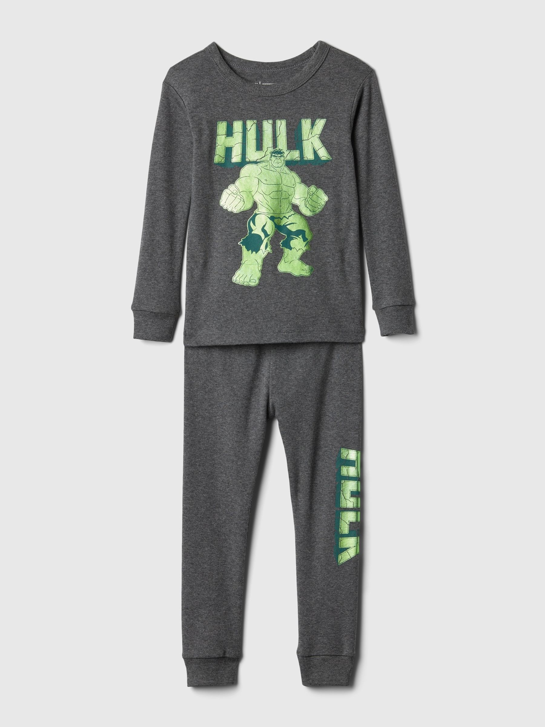 Grey Hulk Marvel Organic Cotton Pyjama Set (12mths-5yrs) - Image 1 of 3
