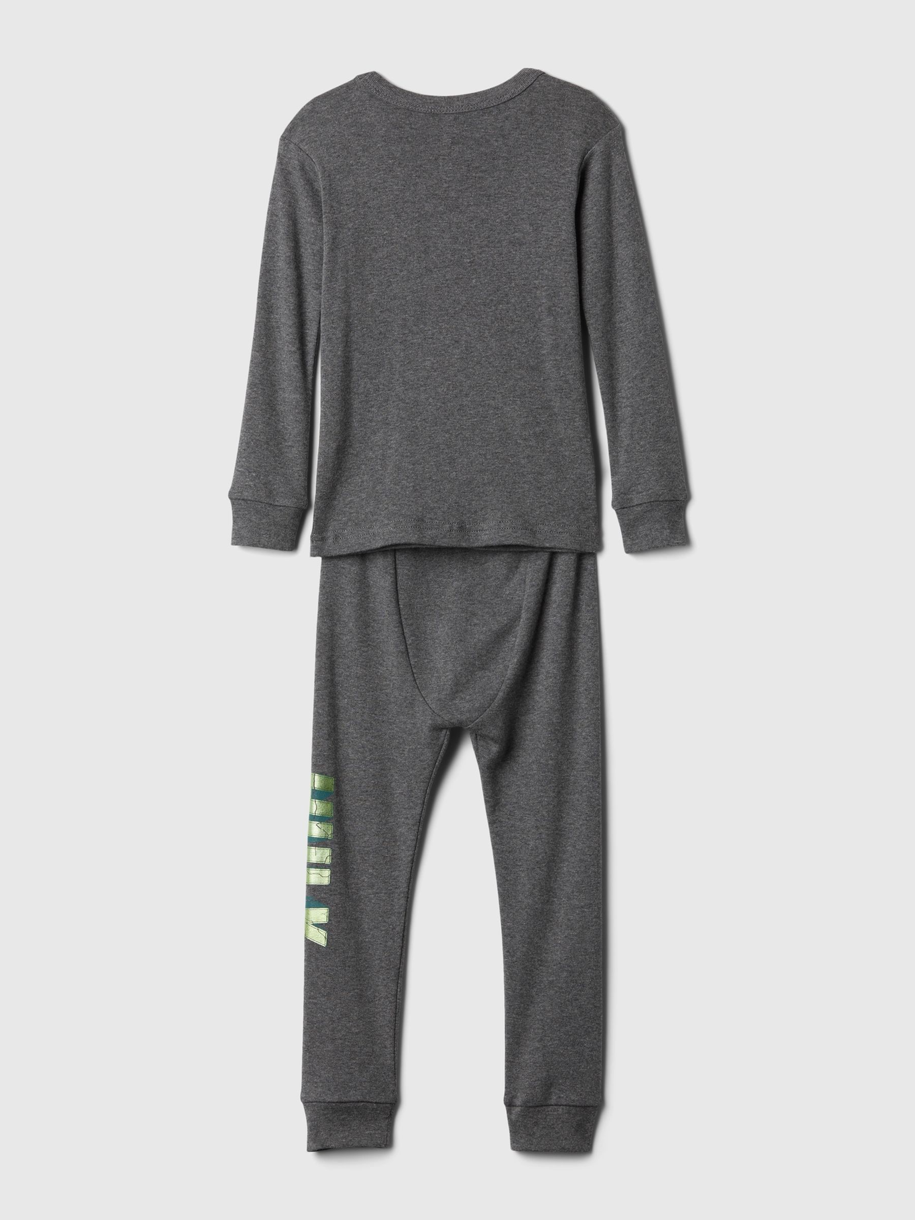 Grey Hulk Marvel Organic Cotton Pyjama Set (12mths-5yrs) - Image 2 of 3