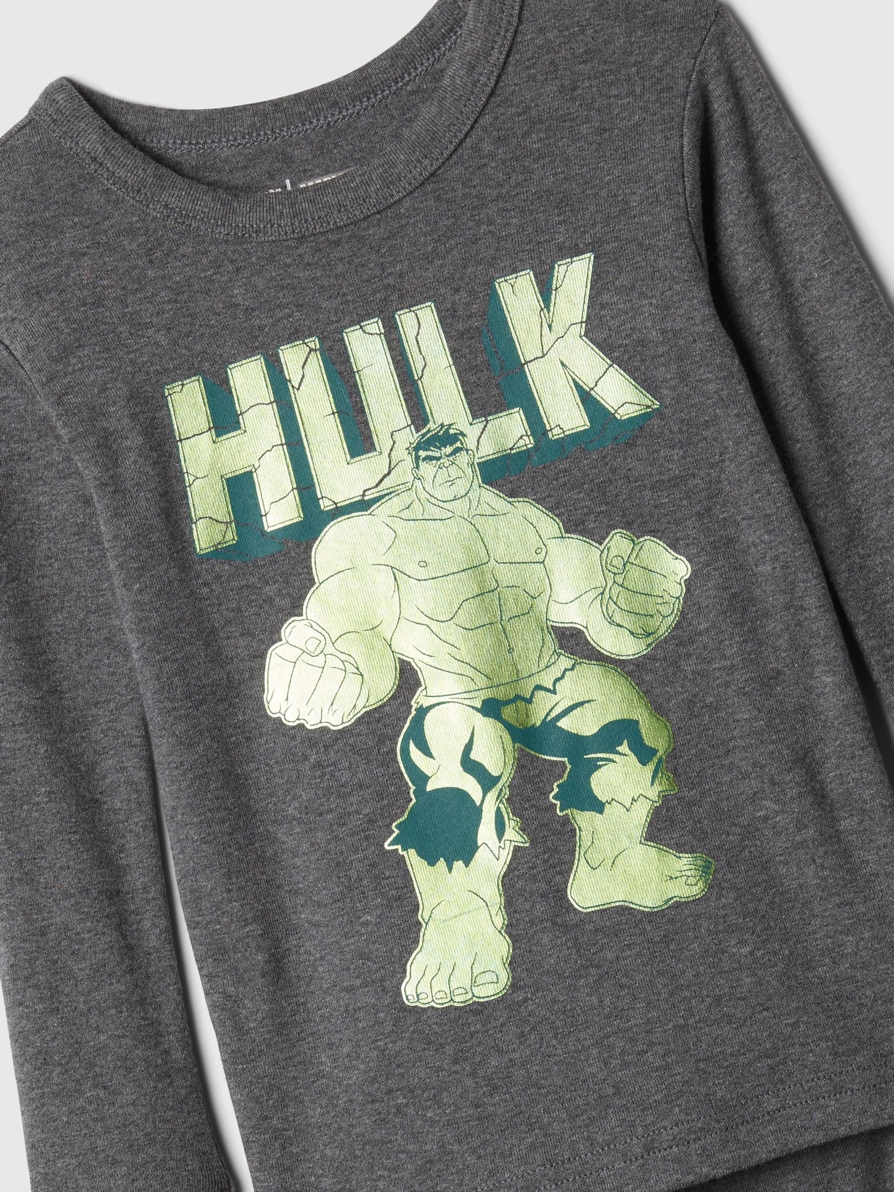 Grey Hulk Marvel Organic Cotton Pyjama Set (12mths-5yrs) - Image 3 of 3