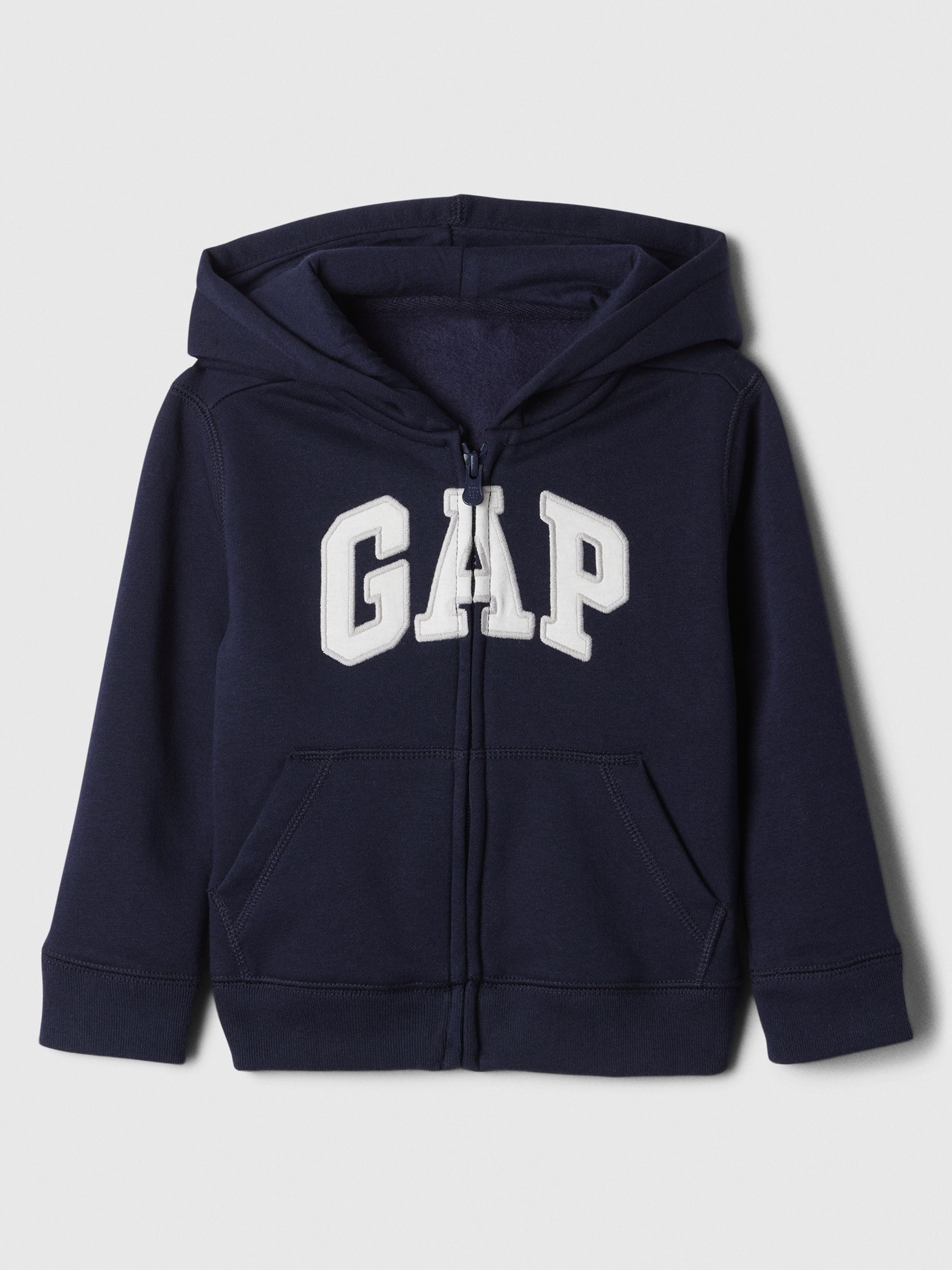 Navy Blue Logo Zip Up Hoodie (Newborn-5yrs) - Image 1 of 3