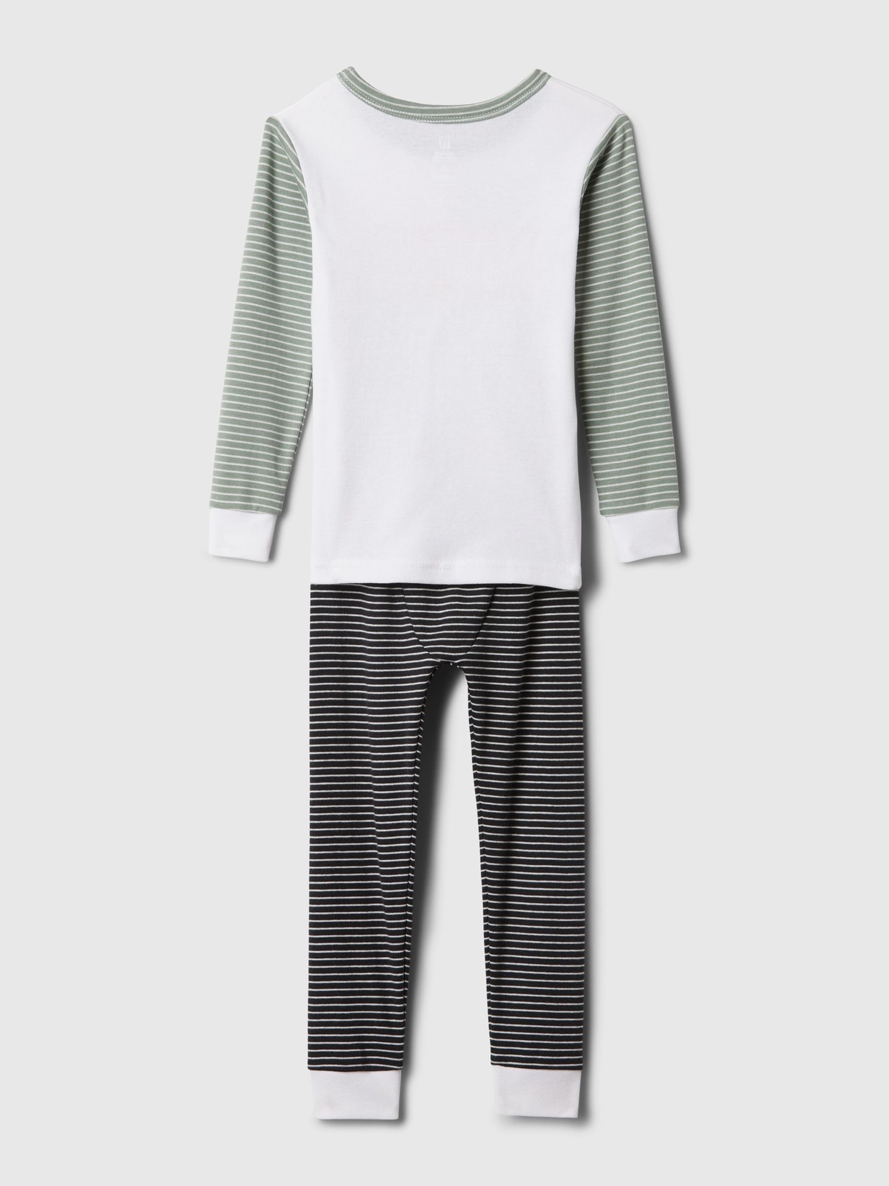 Grey Stripe Marvel Organic Cotton Pyjama Set (12mths-5yrs) - Image 2 of 2