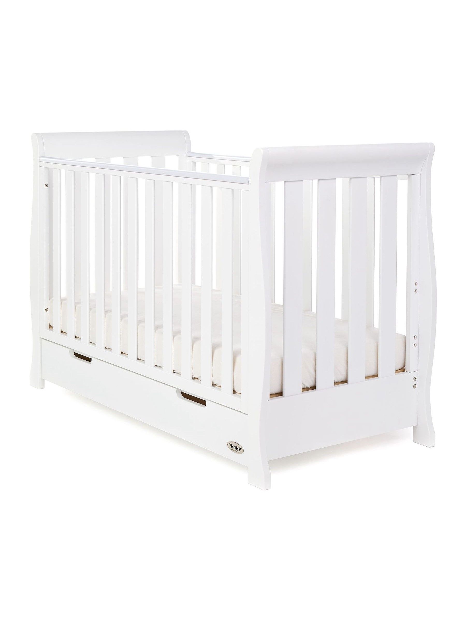 Obaby White Stamford Mini Cot Bed - Image 2 of 8