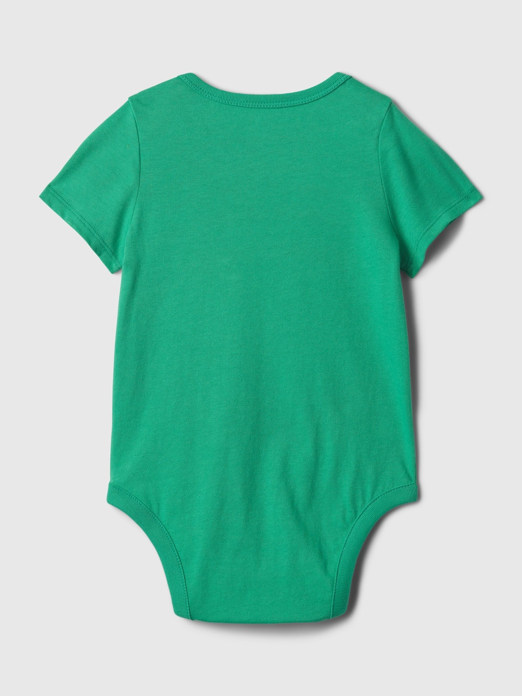 Green Brannan Bear Pocket Bodysuit (Newborn-24mths) - Image 2 of 2 Green Brannan Bear Pocket Bodysuit (Newborn-24mths) - Image 2 of 2