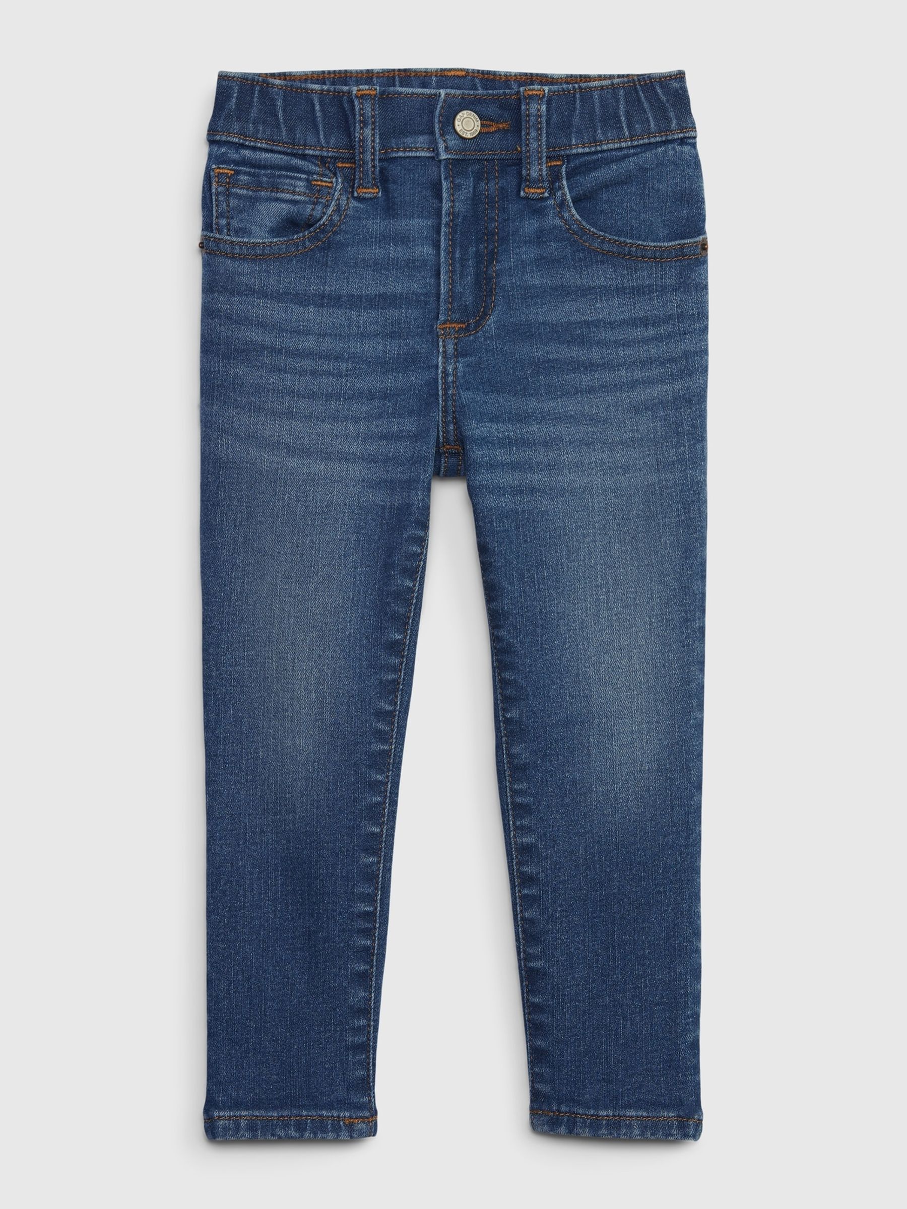Mid Wash Blue Skinny Stretch Jeans (Newborn-5yrs) - Image 1 of 3