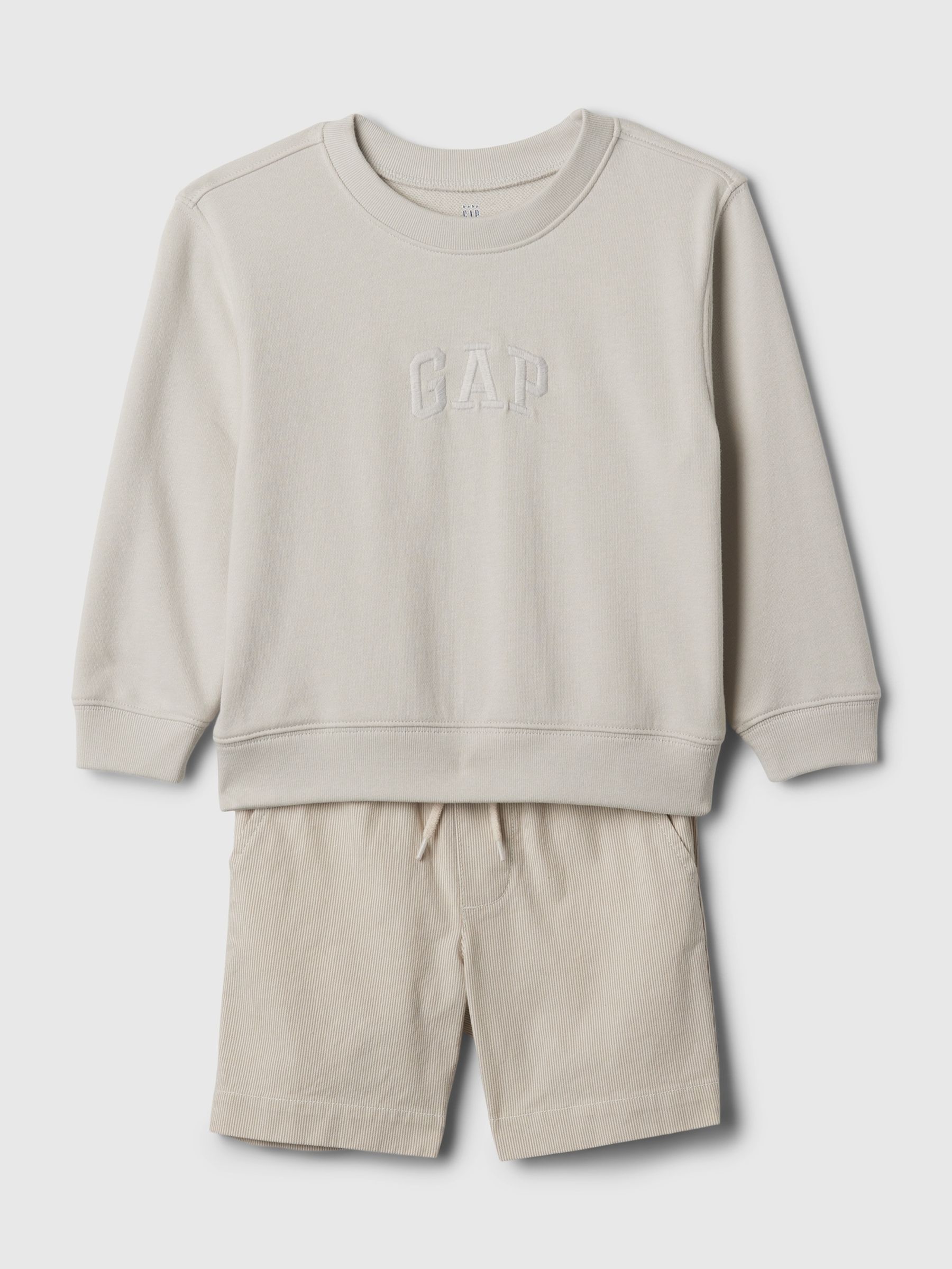 Grey Logo Jumper and Short Set (6mths-5yrs) - Image 1 of 3