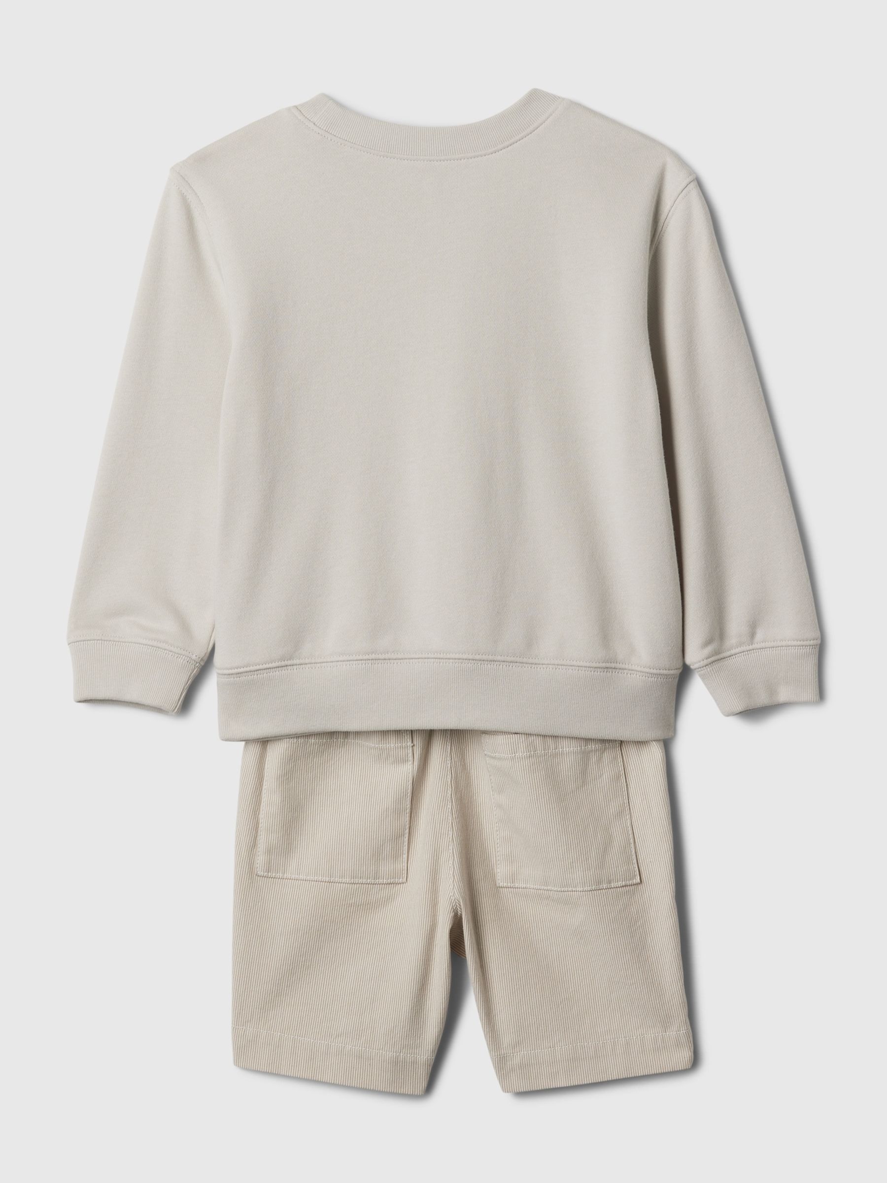 Grey Logo Jumper and Short Set (6mths-5yrs) - Image 2 of 3