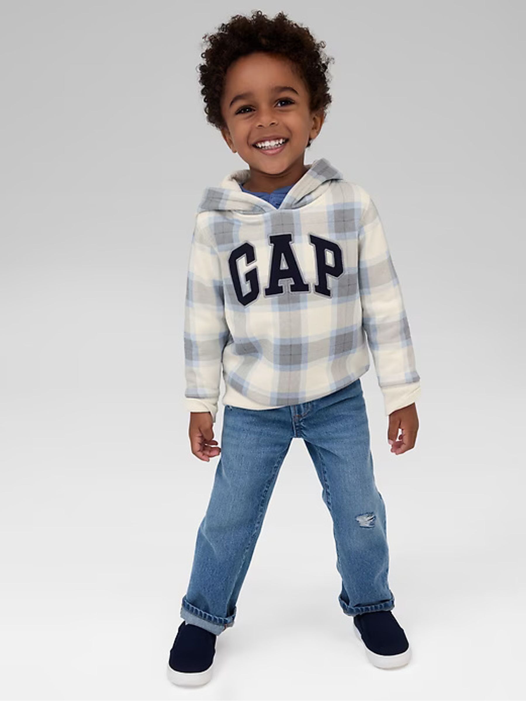 Light Wash Blue Original Straight Fit Distressed Jeans (3mths-5yrs) - Image 1 of 4