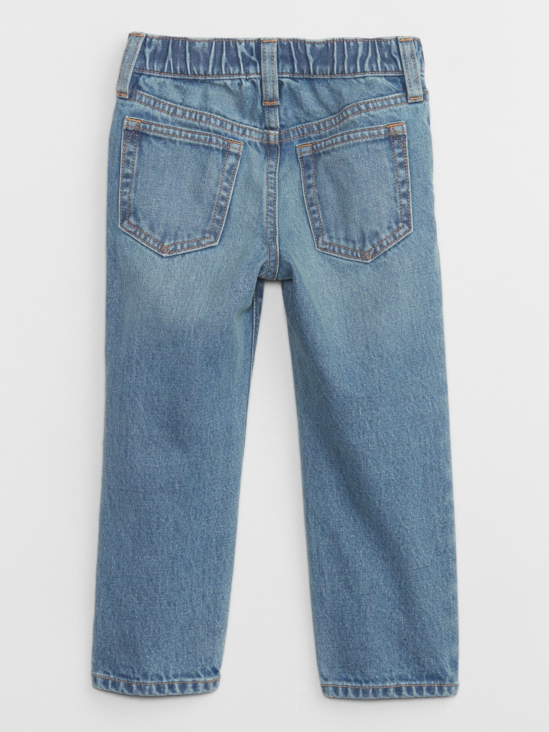 Light Wash Blue Original Straight Fit Distressed Jeans (3mths-5yrs) - Image 3 of 4