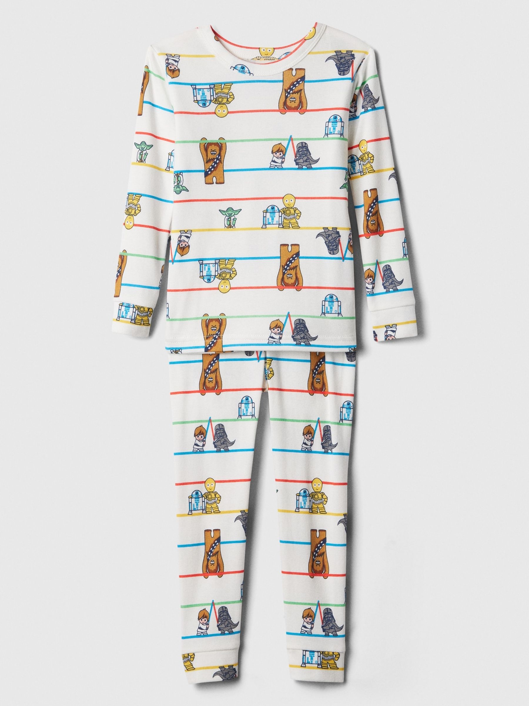 White Star Wars Organic Cotton Pyjama Set (6mths-5yrs) - Image 1 of 1