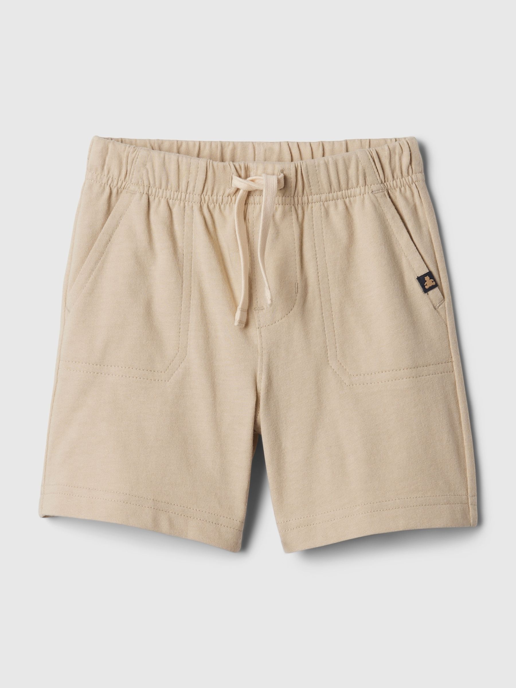 Natural Brannan Bear Pull On Shorts (Newborn-5yrs) - Image 1 of 2