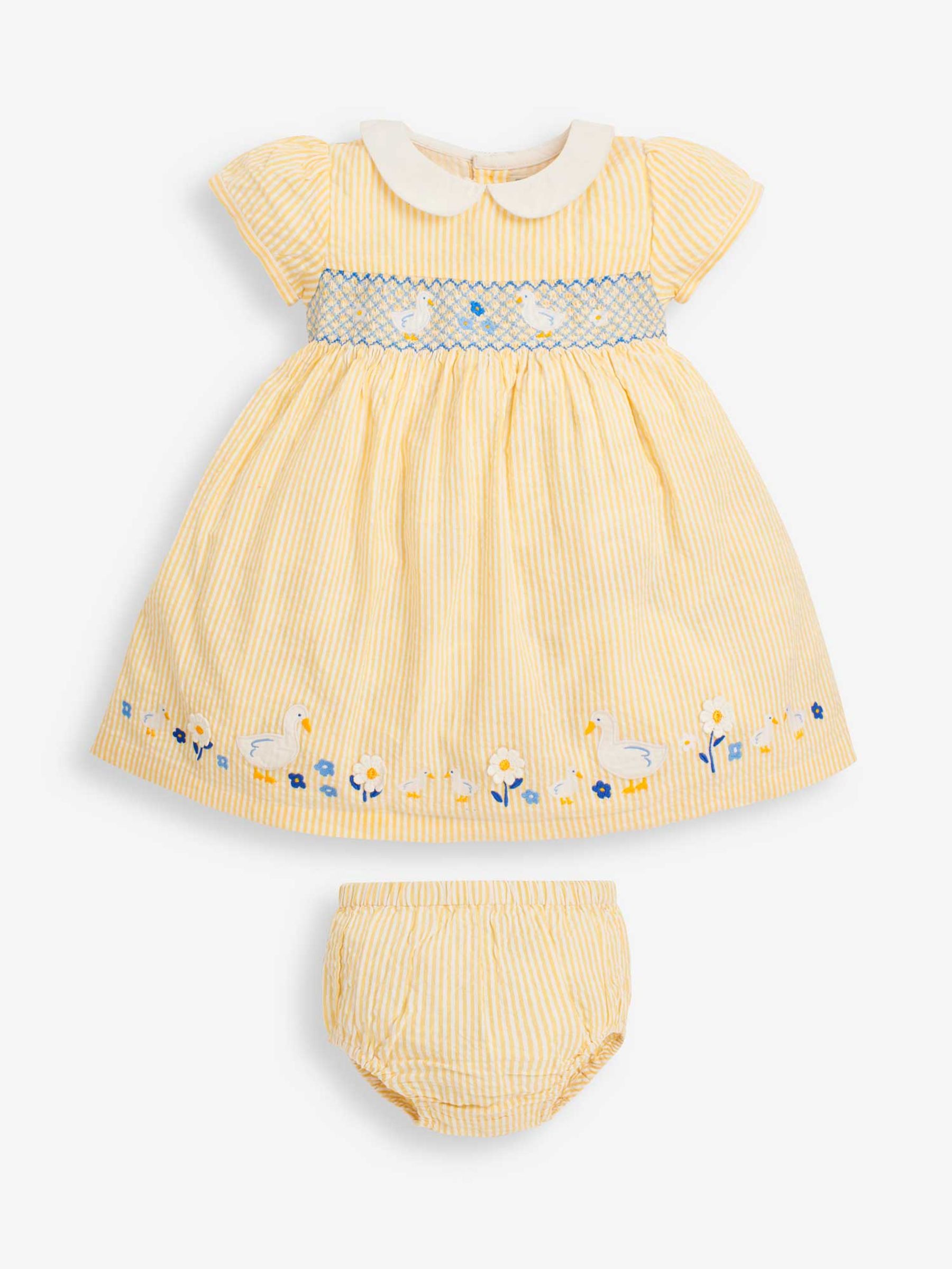 Yellow Girls' Yellow Duck Smocked Dress - Image 2 of 6